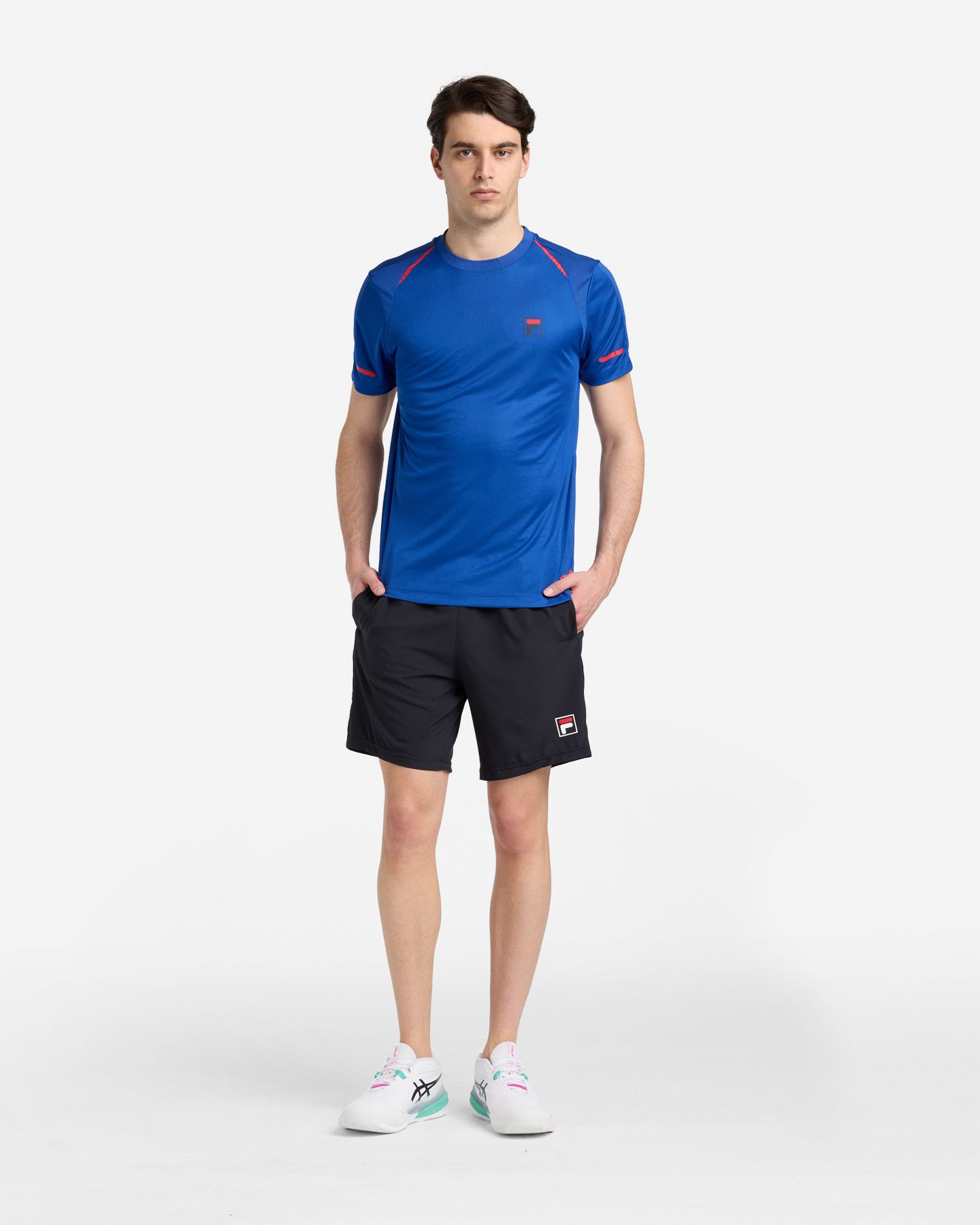 T-shirt tennis FILA COURT LINE M - Blu royal - 4 | Cisalfa Sport