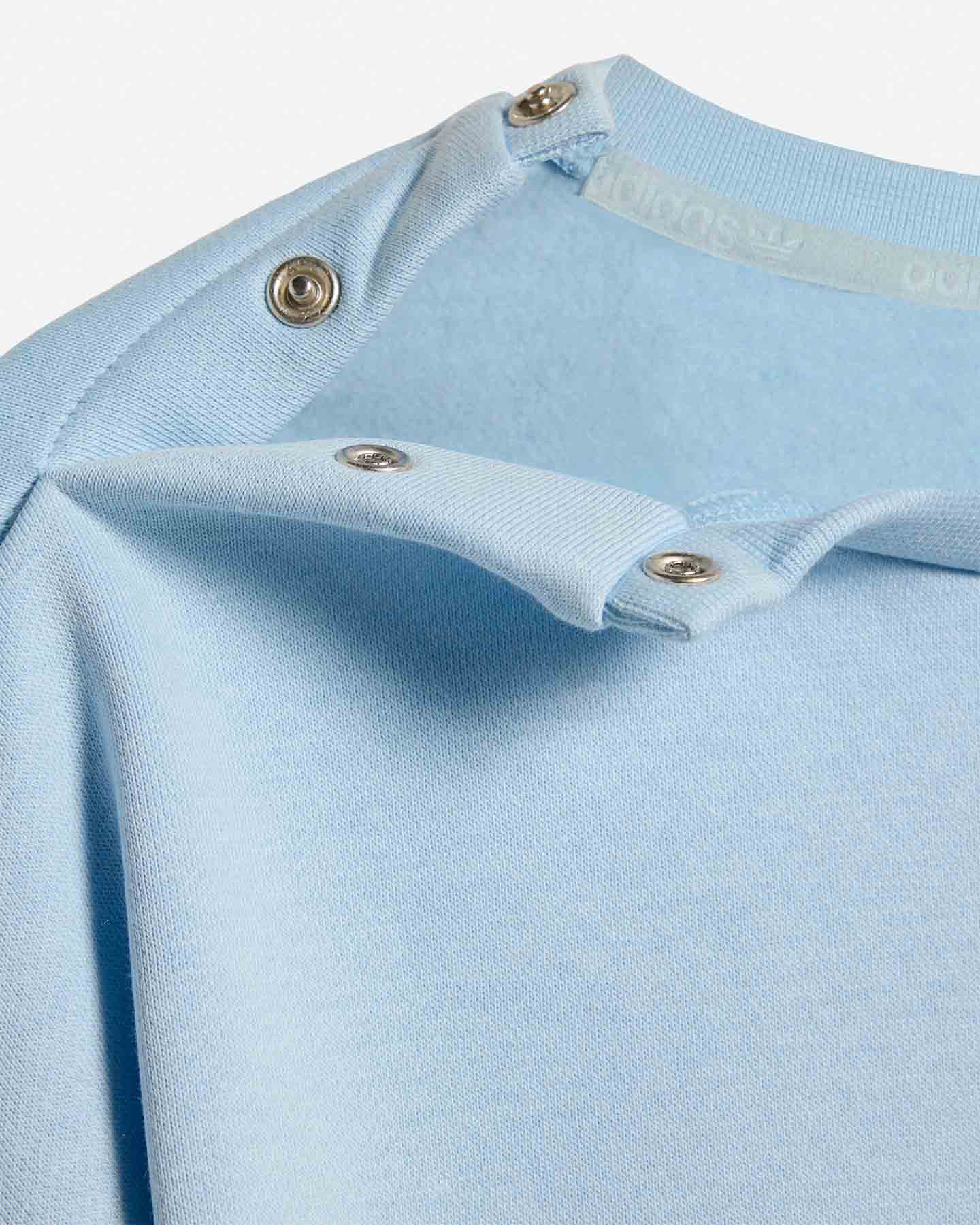 Tuta ADIDAS LOOSE CREW JOGGER JR - Azzurro - 3 | Cisalfa Sport