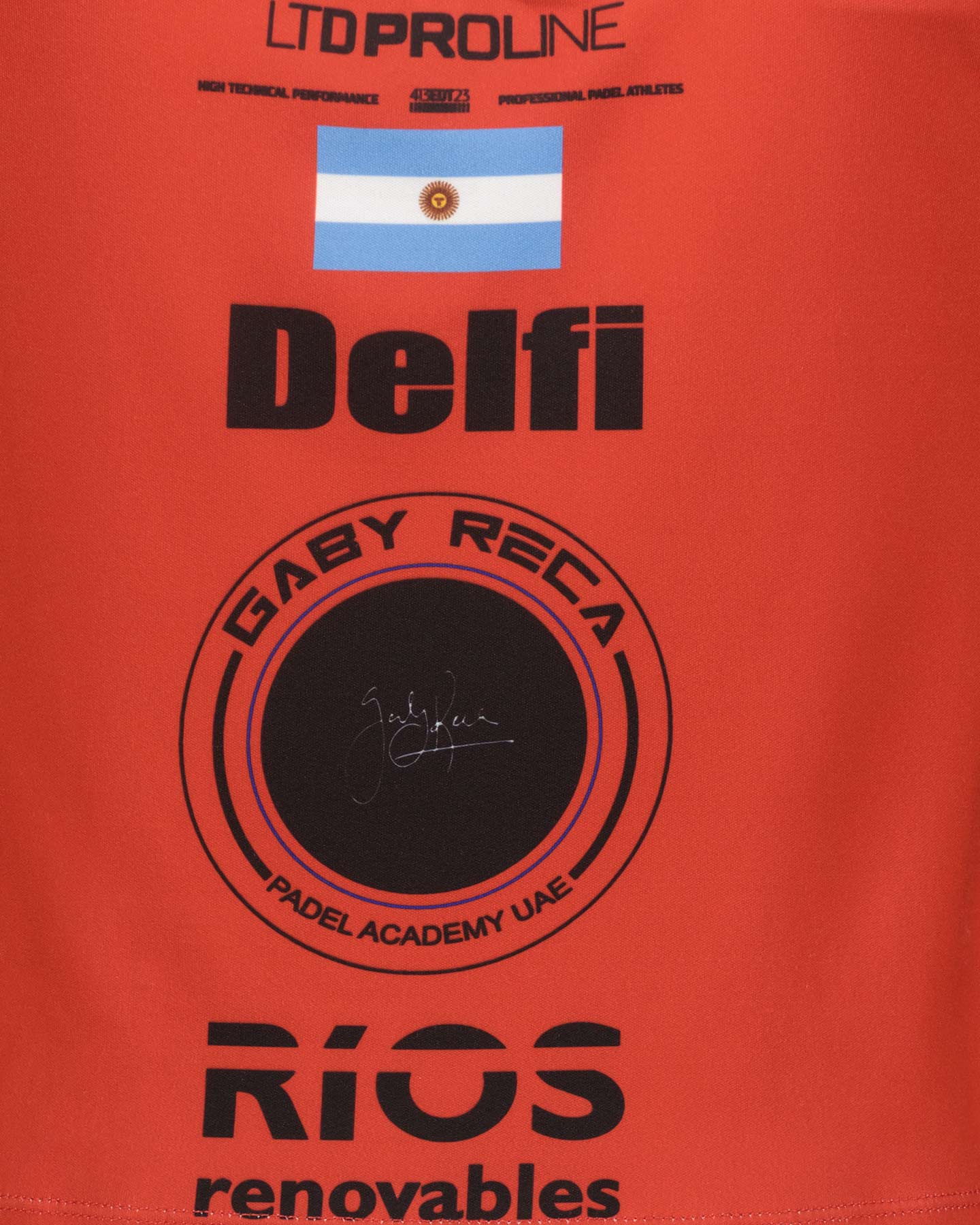T-shirt tennis BULLPADEL ORLAS DELFI LTD MASTER W - Arancione - 3 | Cisalfa Sport