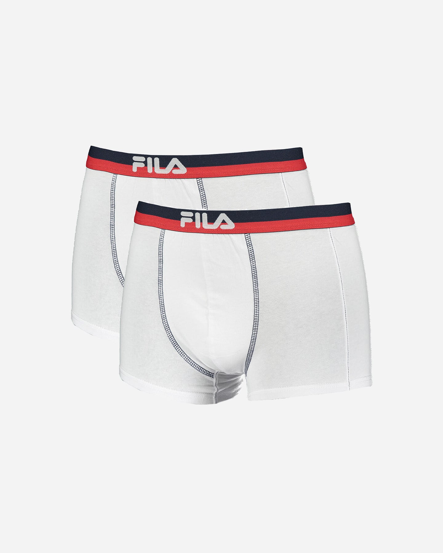 Boxer intimo FILA 2PACK BOXER LOGO M - Bianco - 0 | Cisalfa Sport