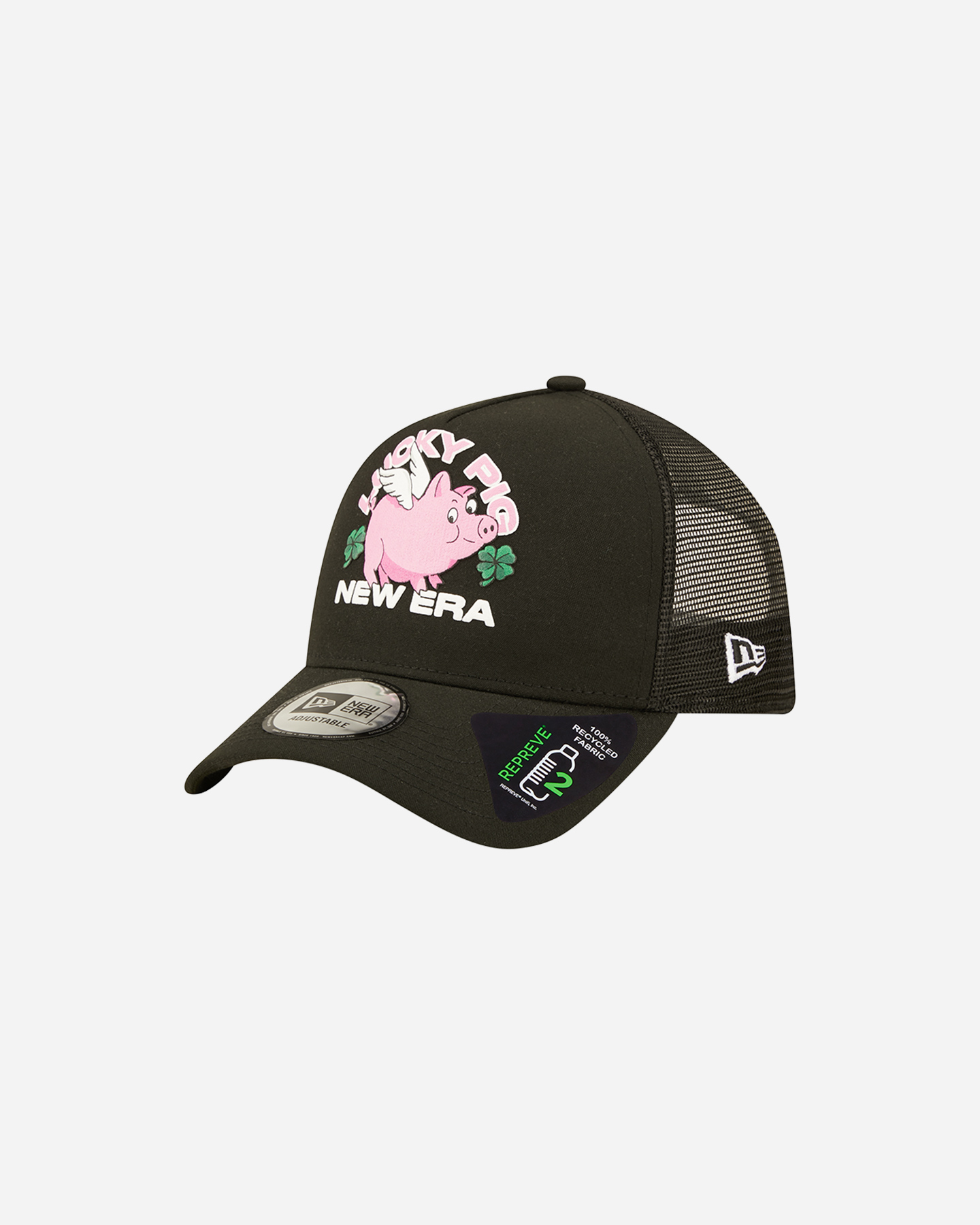 Cappellino NEW ERA TRUCKER SIGN LUCKY PIG BULLS  - Nero - 0 | Cisalfa Sport