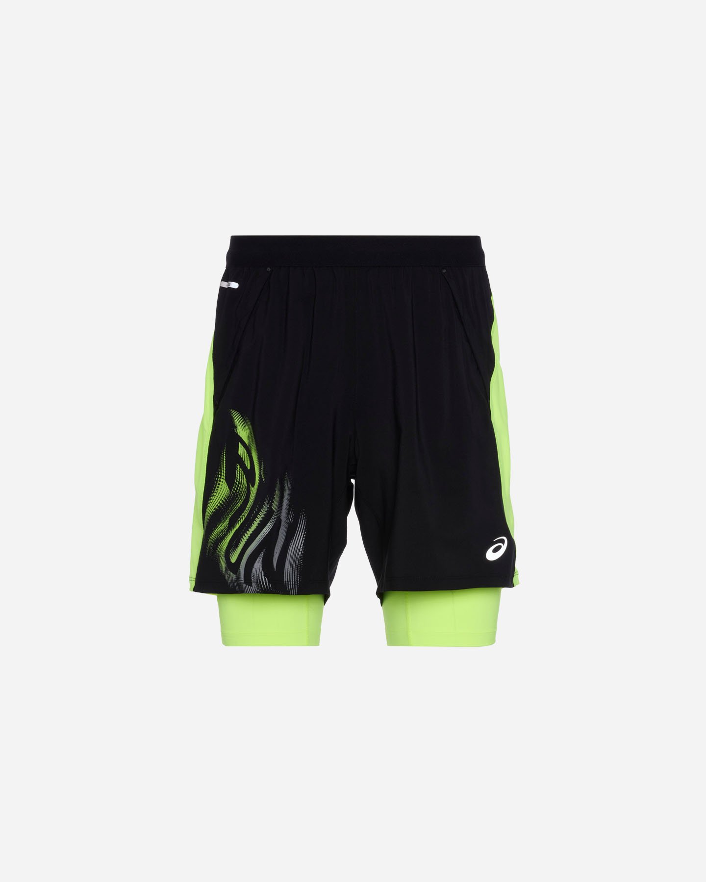 Short running ASICS ROAD GRAPHIC 2N1 5IN M - Nero - 0 | Cisalfa Sport