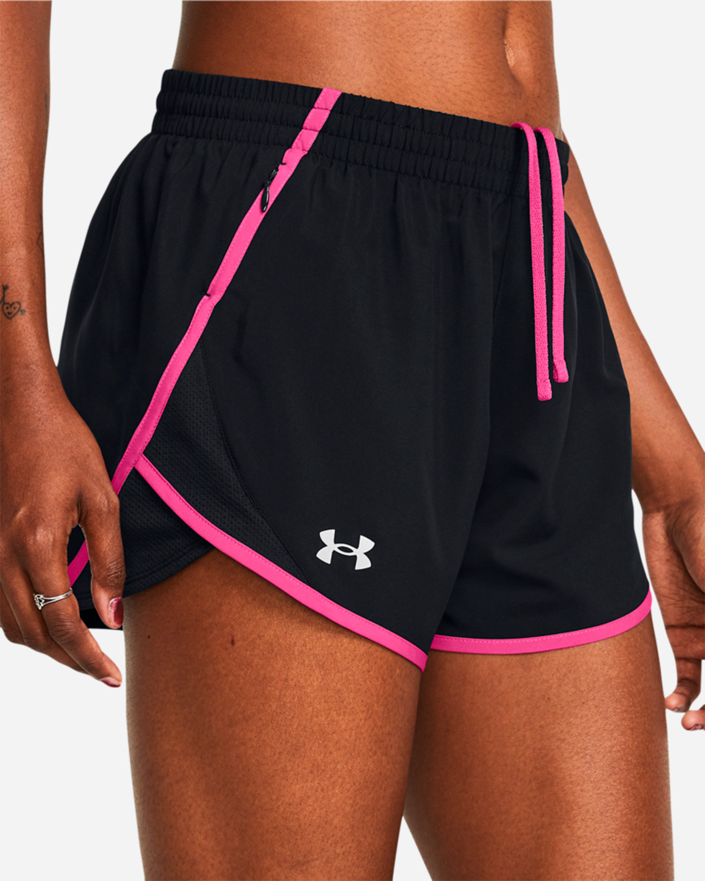 Short running UNDER ARMOUR FLY BY W - Nero - 5 | Cisalfa Sport