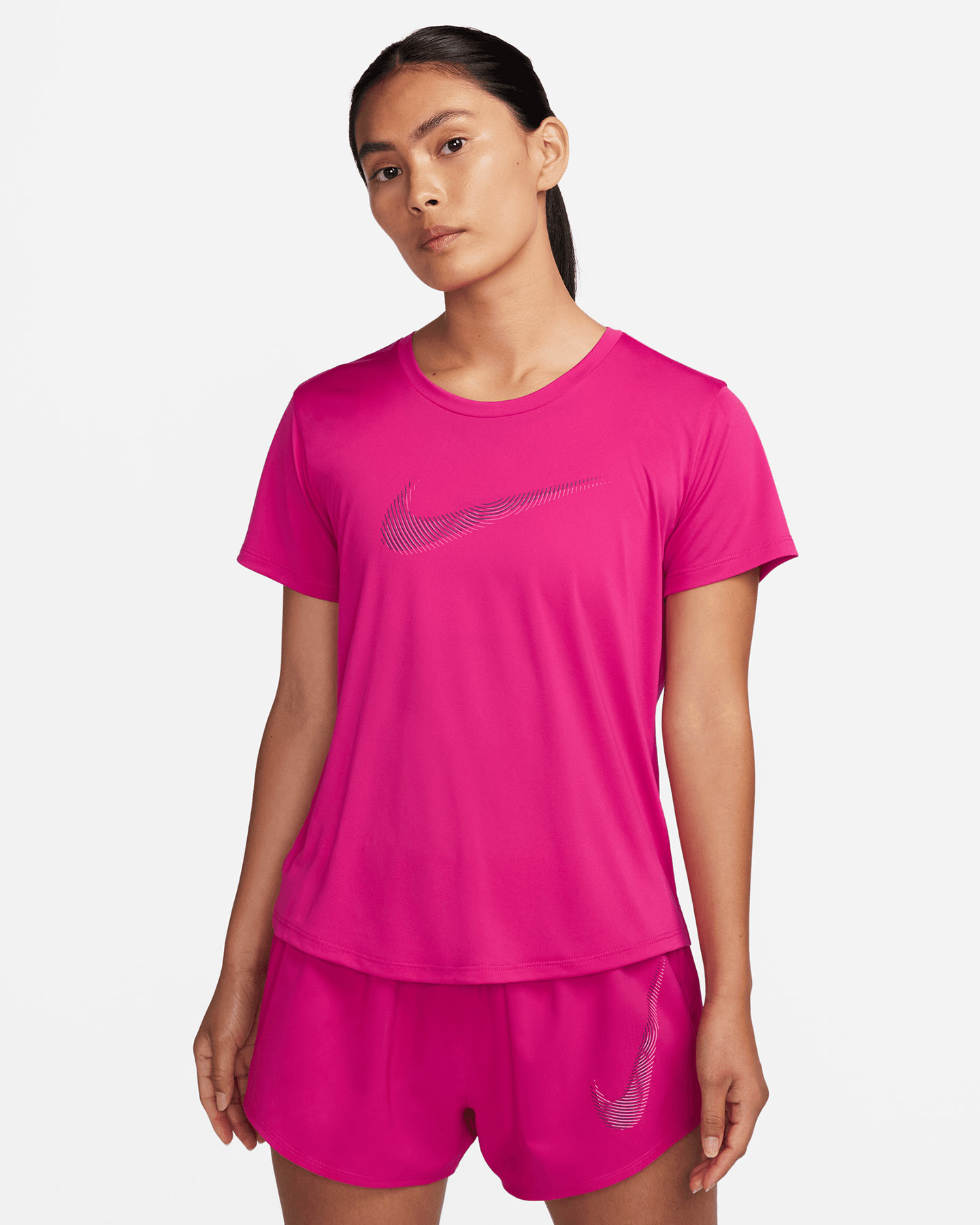 T-shirt running NIKE SWOOSH W - Rosa - 0 | Cisalfa Sport