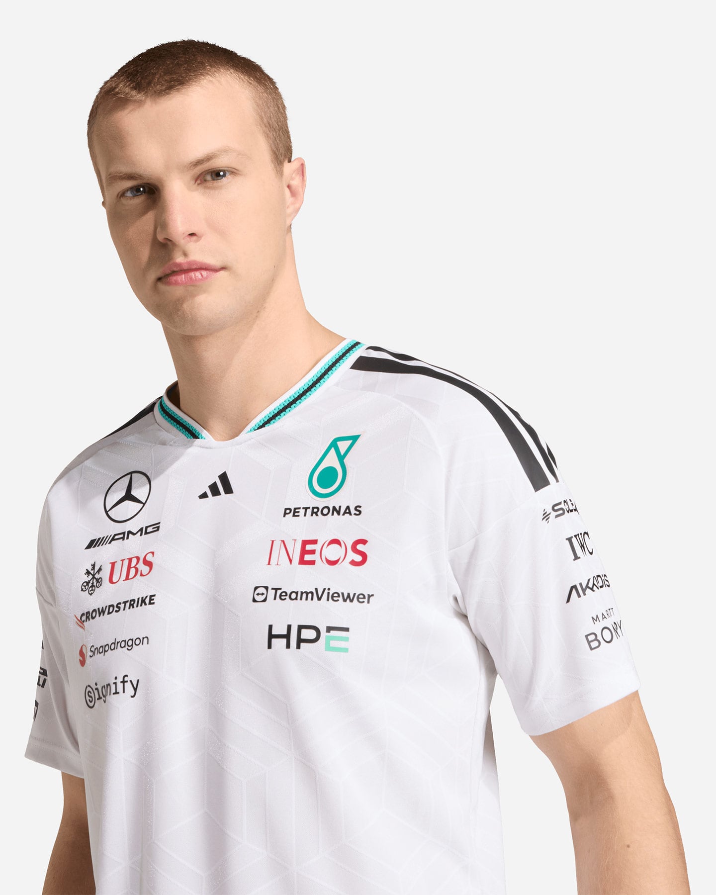 T-shirt ADIDAS MERCEDES AUTHENTIC M - Bianco - 4 | Cisalfa Sport
