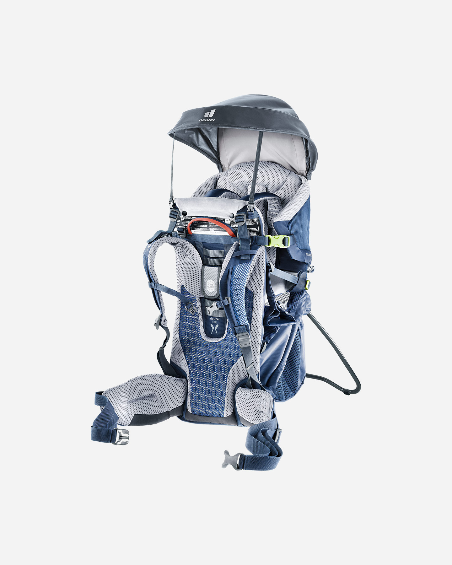 Zaino portabambino DEUTER KID COMFORT ACTIVE COVER RC DELUX  - Blu - 0 | Cisalfa Sport