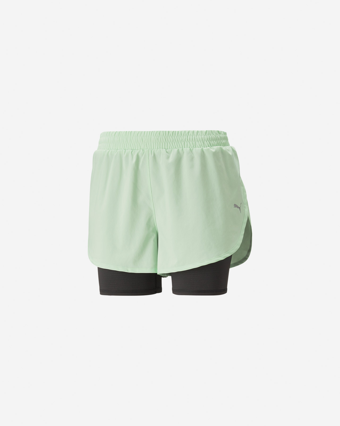 Short running PUMA FAVORITE WOVEN 2IN1 3" W - Verde - 0 | Cisalfa Sport