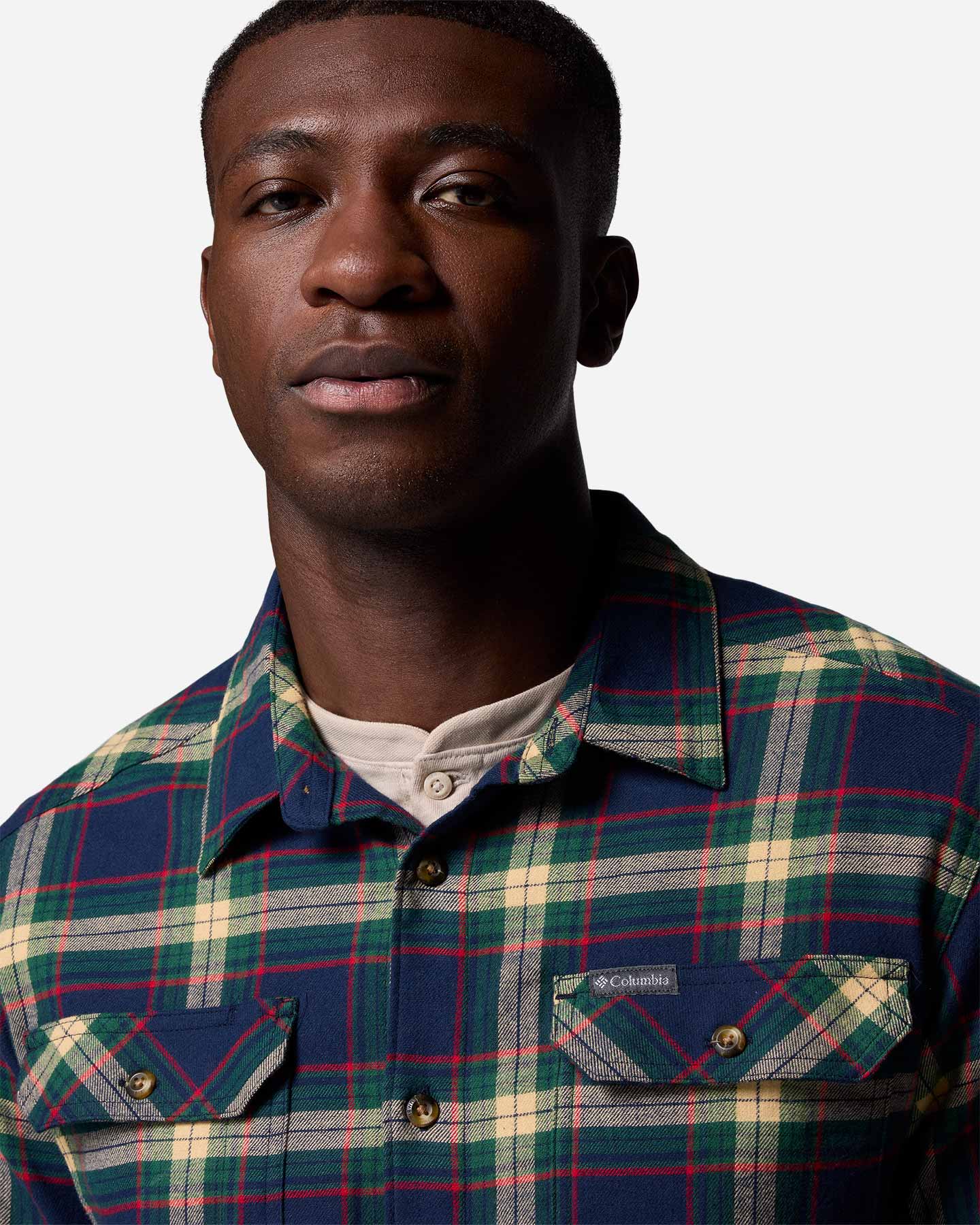 Camicia COLUMBIA FLARE GUN M - Blu Navy - 3 | Cisalfa Sport