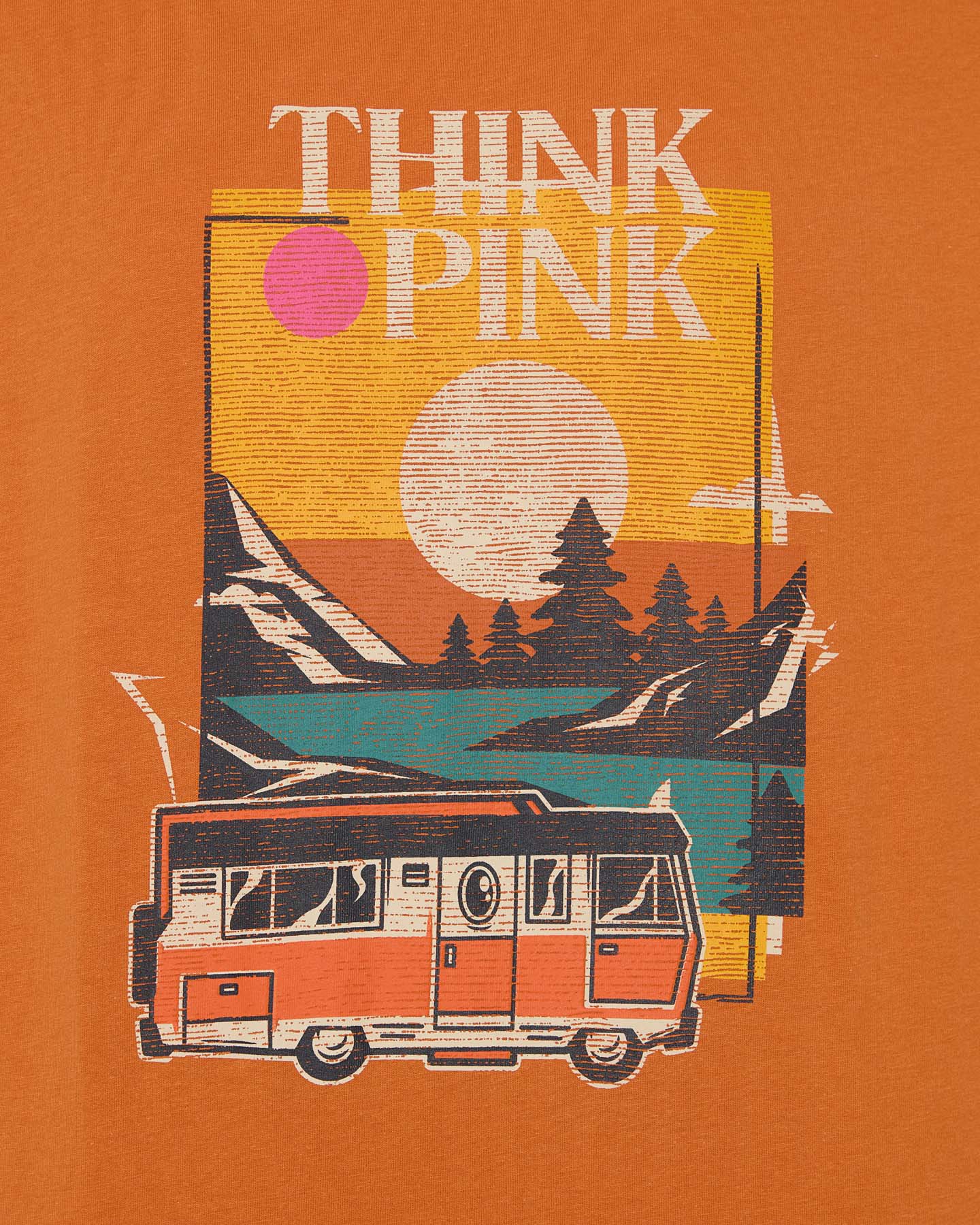 T-shirt THINK PINK GRAPHIC M - Arancione - 2 | Cisalfa Sport