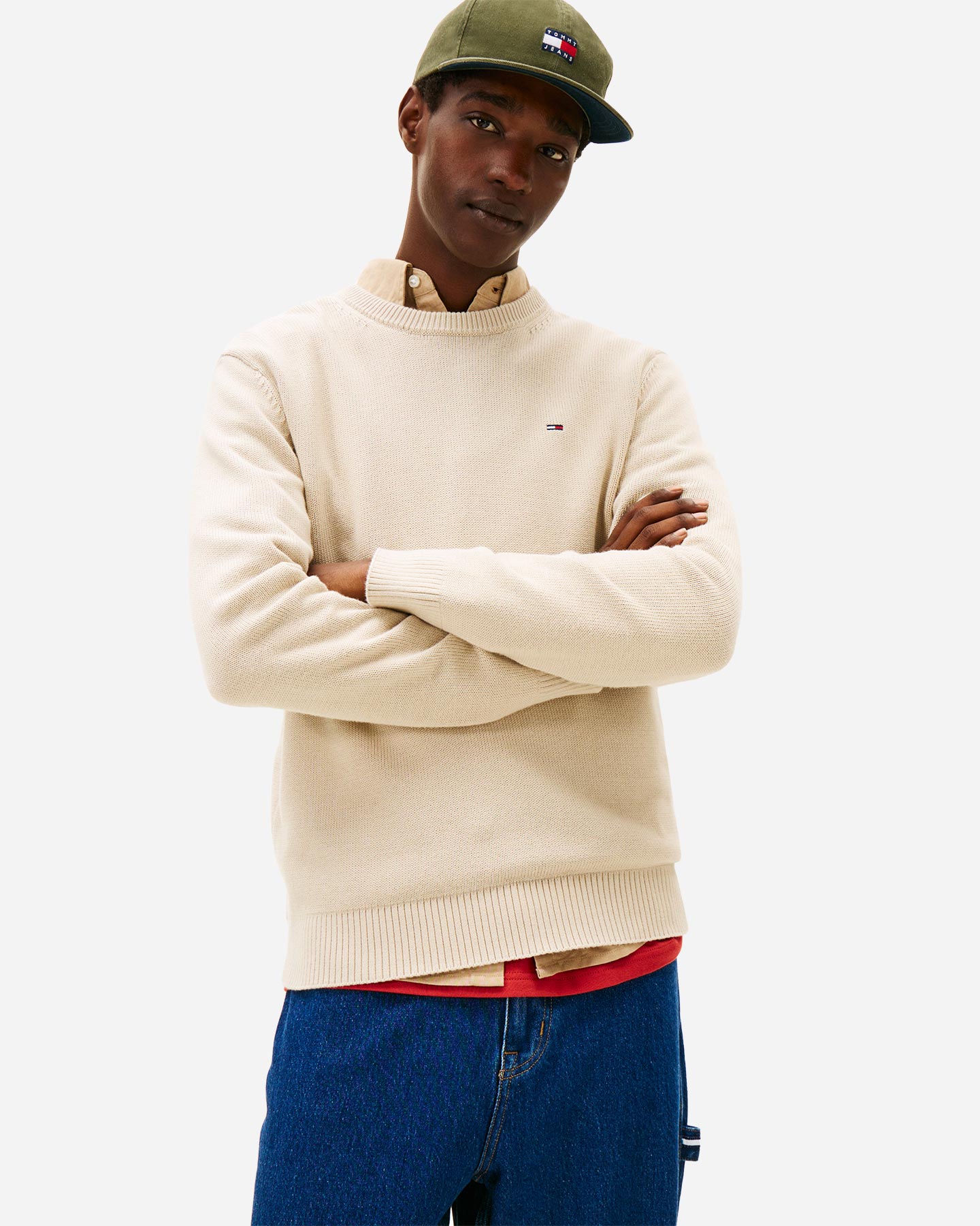 Maglione TOMMY HILFIGER ESSENTIAL M - Beige - 1 | Cisalfa Sport