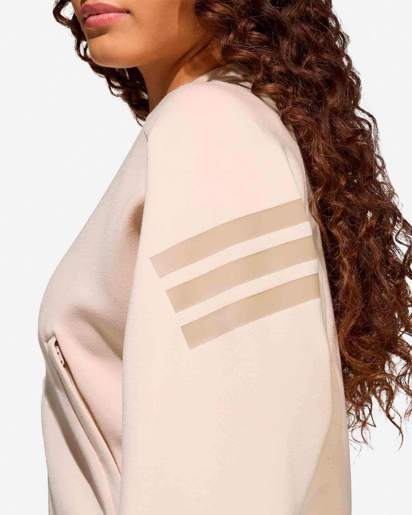 Felpa ADIDAS FUTURE ICONS 3STRIPES JR - Beige - 5 | Cisalfa Sport