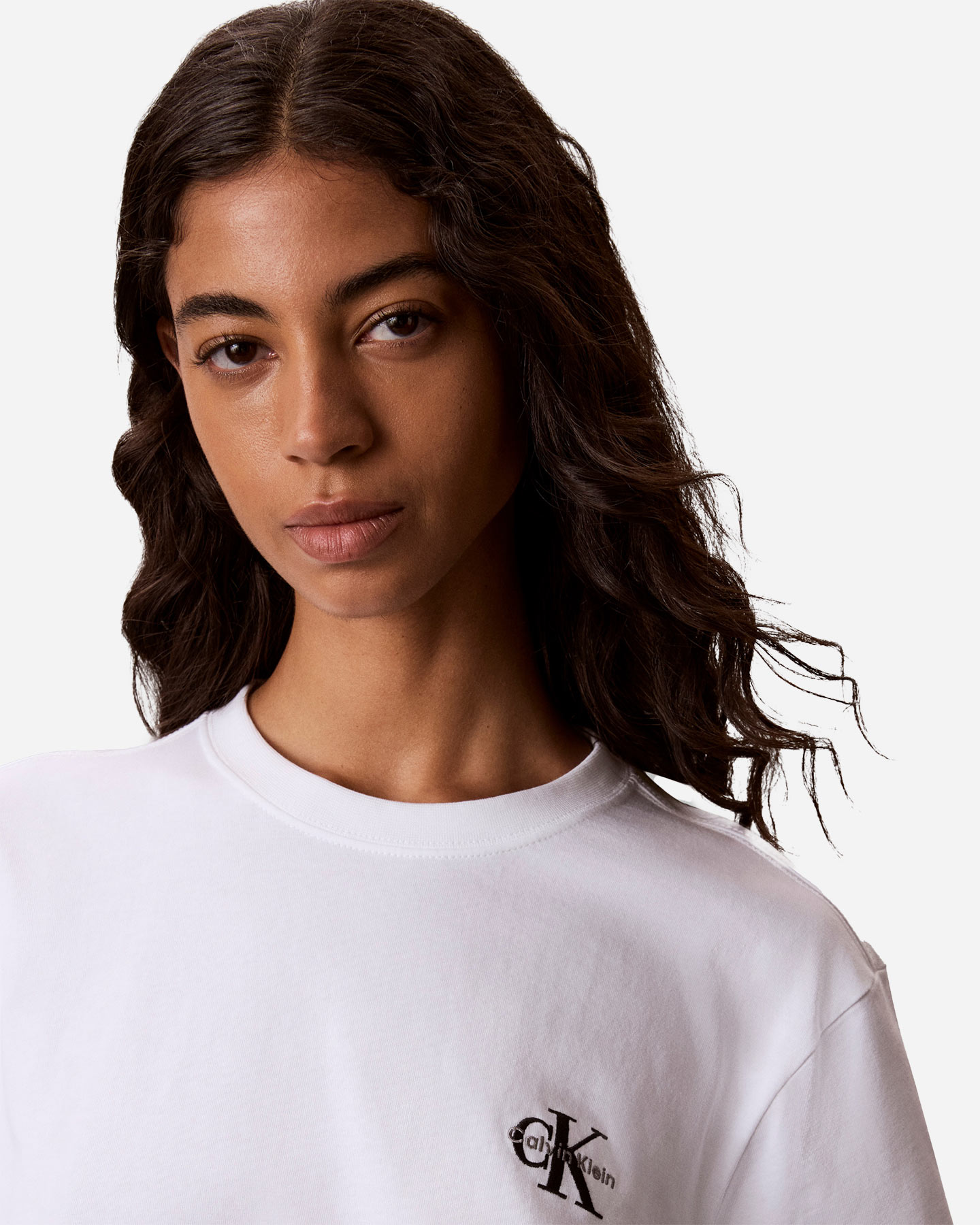 T-shirt CALVIN KLEIN JEANS MONOLOGO W - Bianco - 4 | Cisalfa Sport