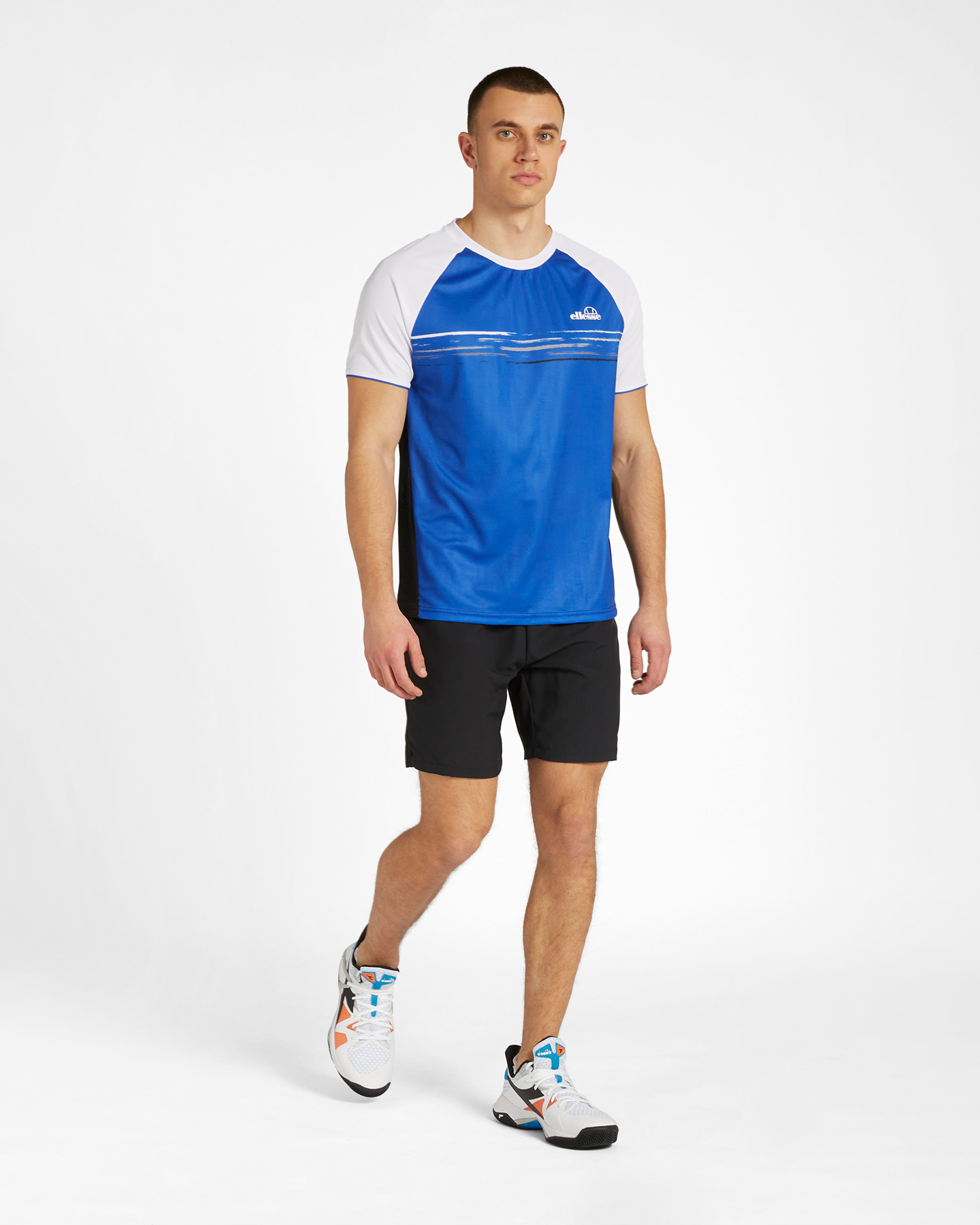 T-shirt tennis ELLESSE FIVE STRIPES M - Blu - 3 | Cisalfa Sport