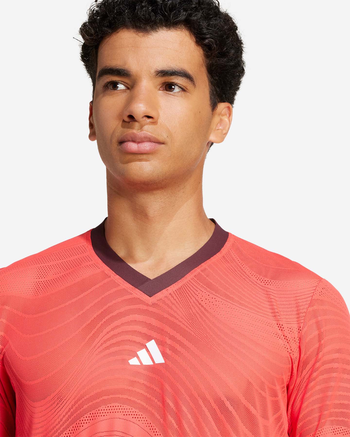 T-shirt tennis ADIDAS AO25 M - Rosso - 4 | Cisalfa Sport