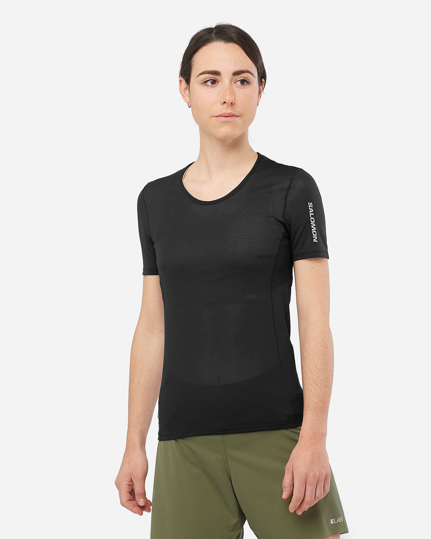 T-shirt running SALOMON S-LAB SENSE W - Nero - 2 | Cisalfa Sport