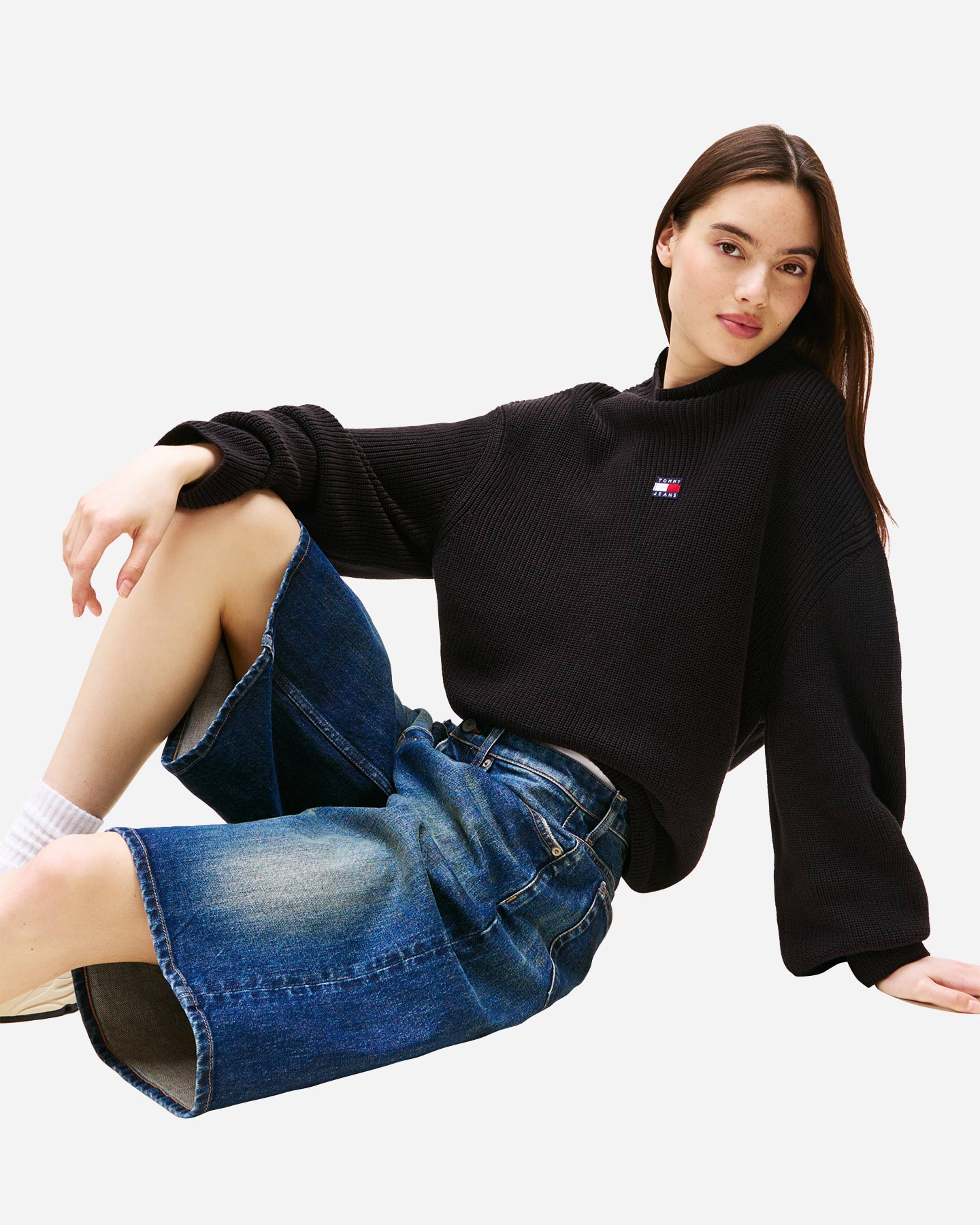 Maglione TOMMY HILFIGER MOCKNECK BADGE W - Nero - 3 | Cisalfa Sport