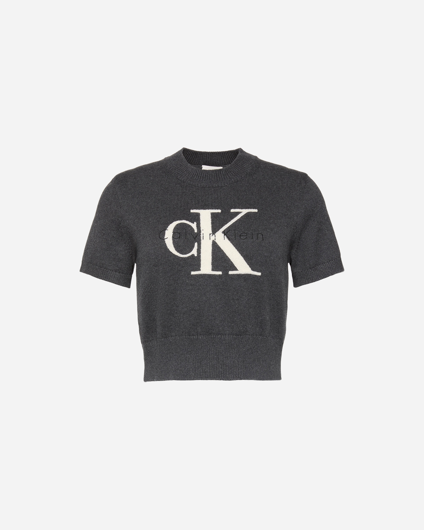 Maglione CALVIN KLEIN JEANS LOGO W - Grigio - 0 | Cisalfa Sport