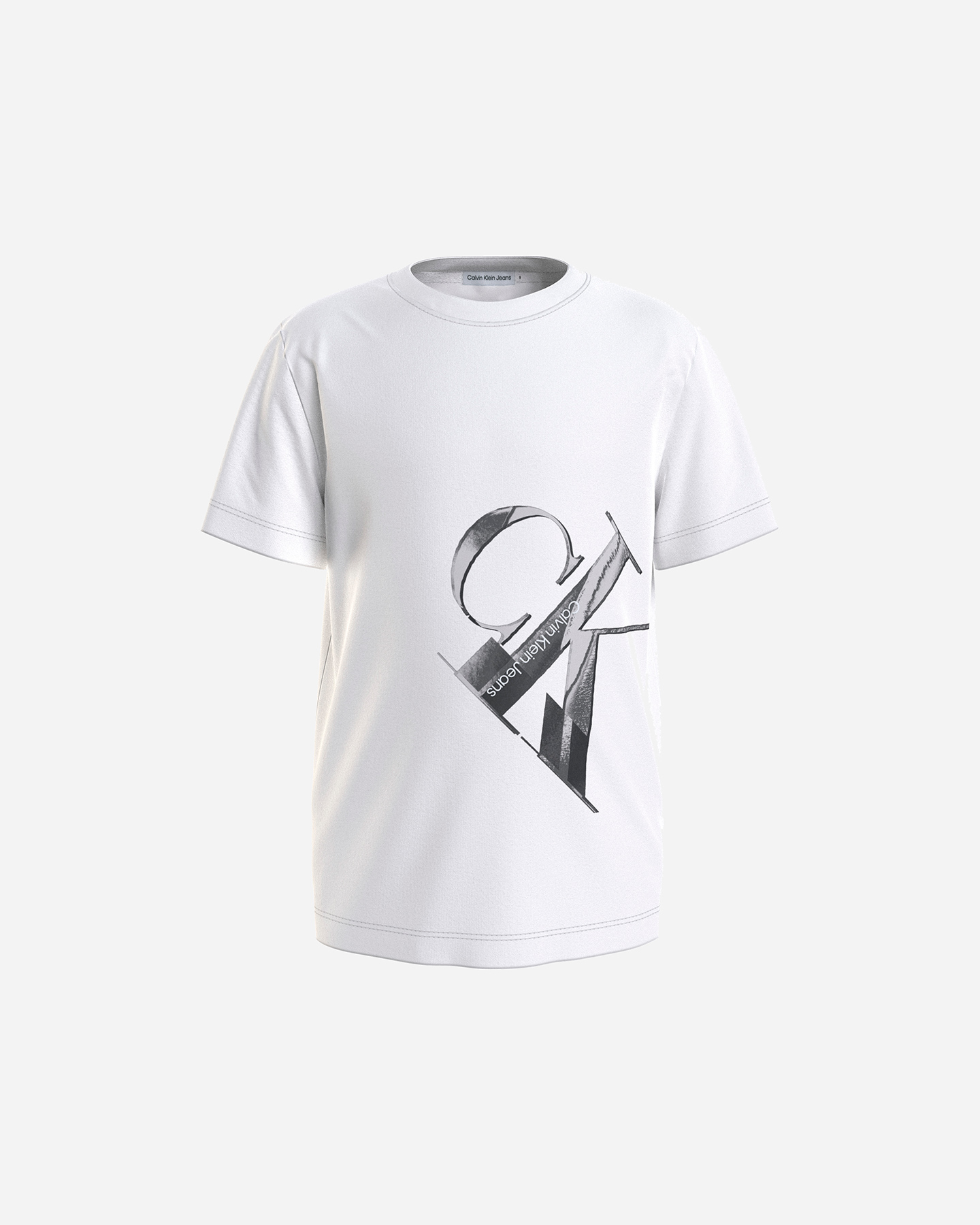 T-shirt CALVIN KLEIN JEANS BIG LOGO JR - Bianco - 0 | Cisalfa Sport
