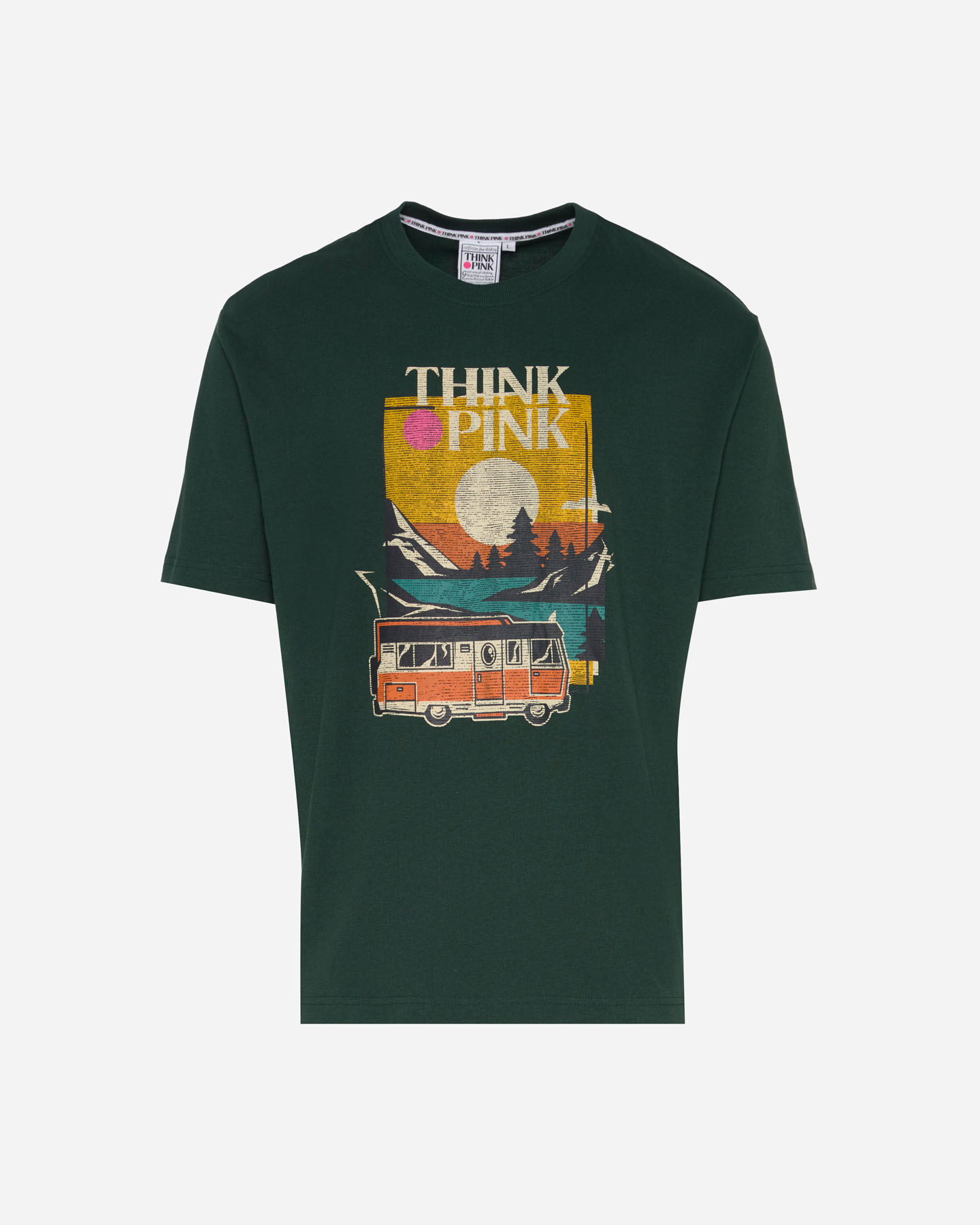 T-shirt THINK PINK GRAPHIC M - Verde - 0 | Cisalfa Sport