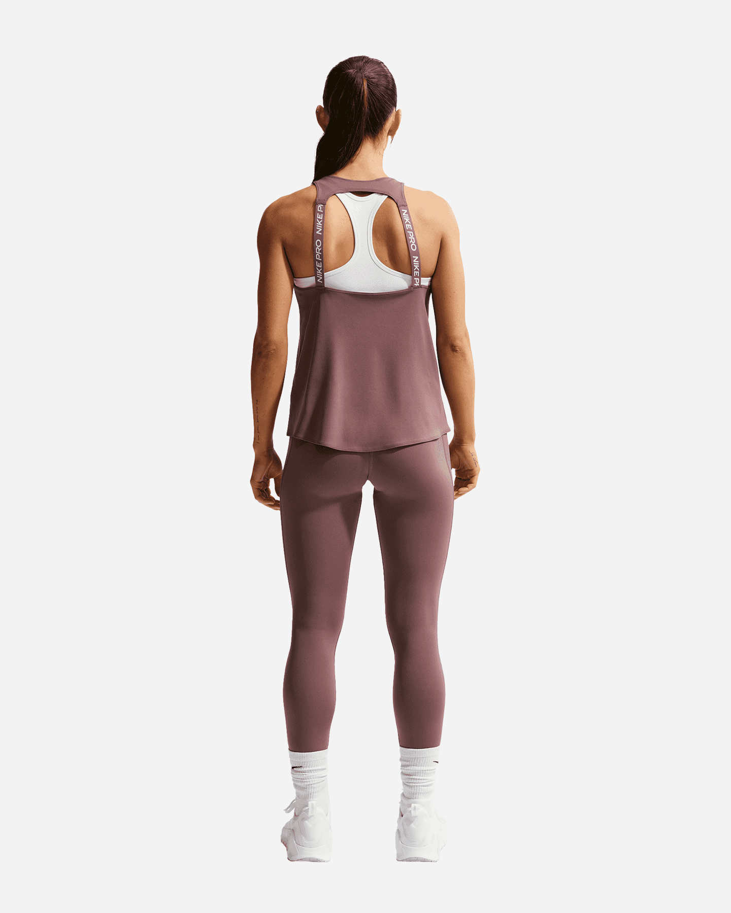 Leggings NIKE PRO USM ELAST LOGO W - Marrone - 2 | Cisalfa Sport