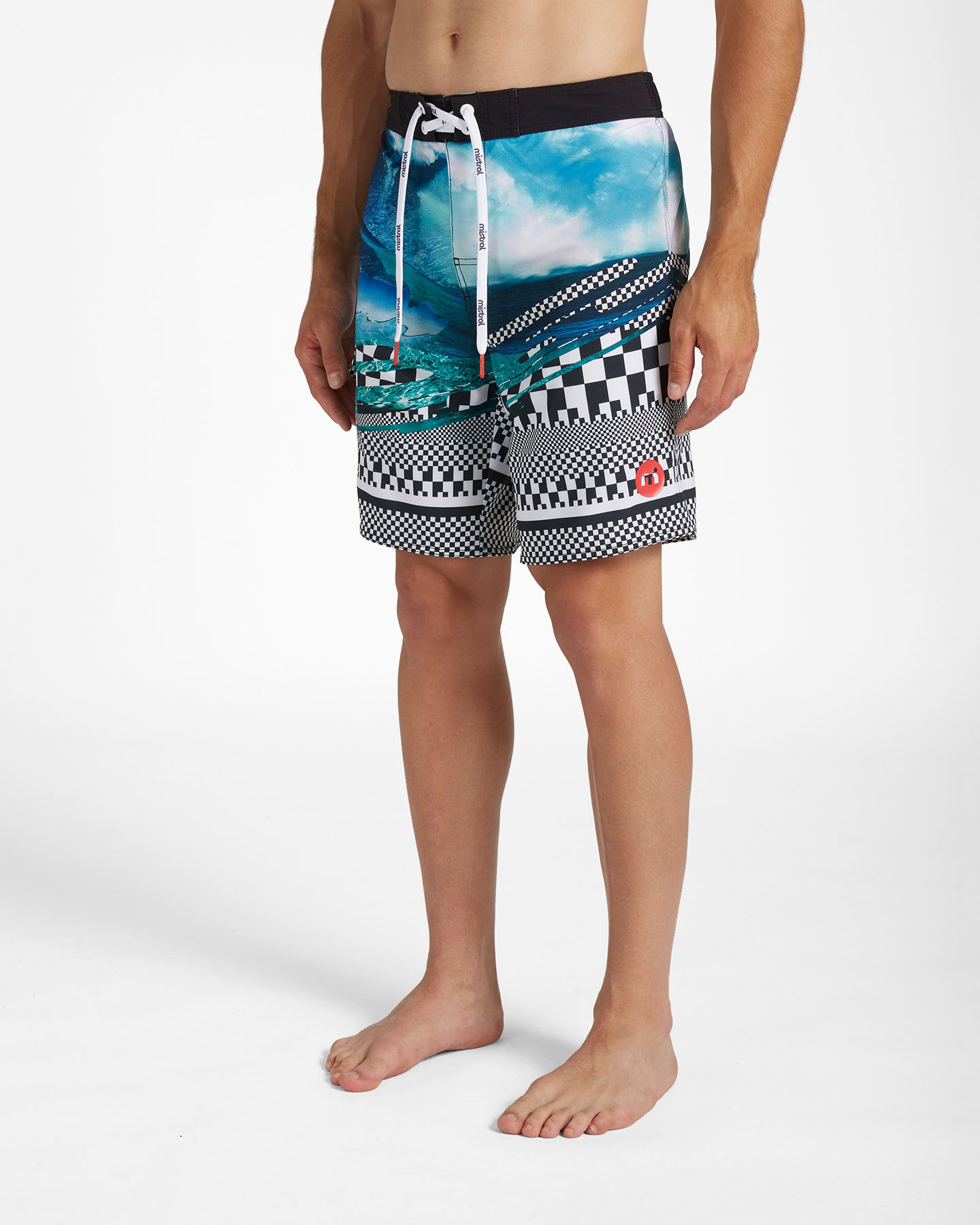 Boardshort mare MISTRAL GEOMETRIC WAVE M - Color mix - 2 | Cisalfa Sport