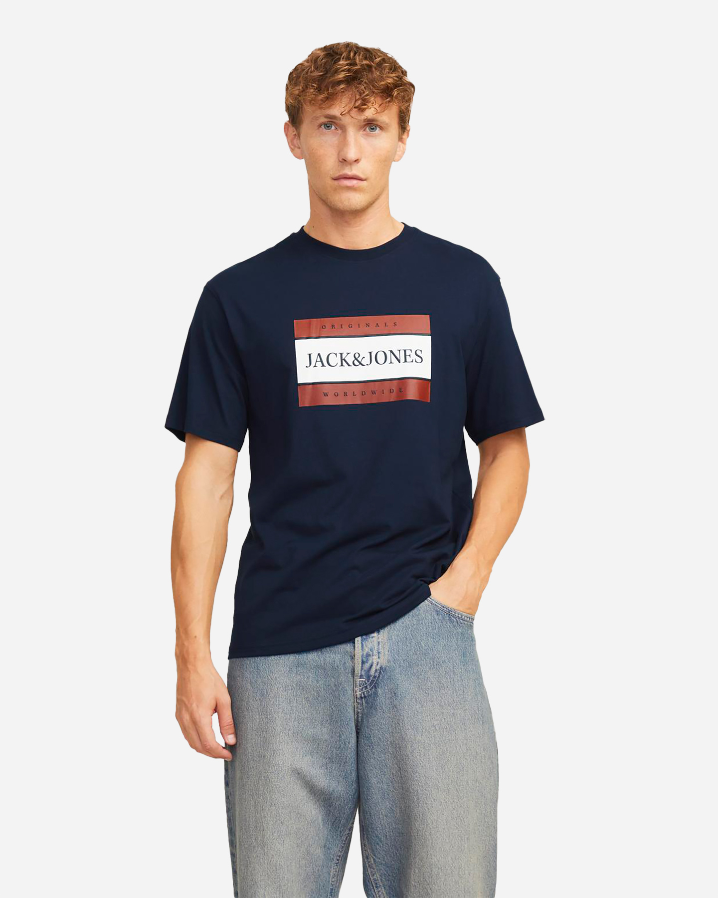 T-shirt JACK & JONES BOX M - Blu - 1 | Cisalfa Sport