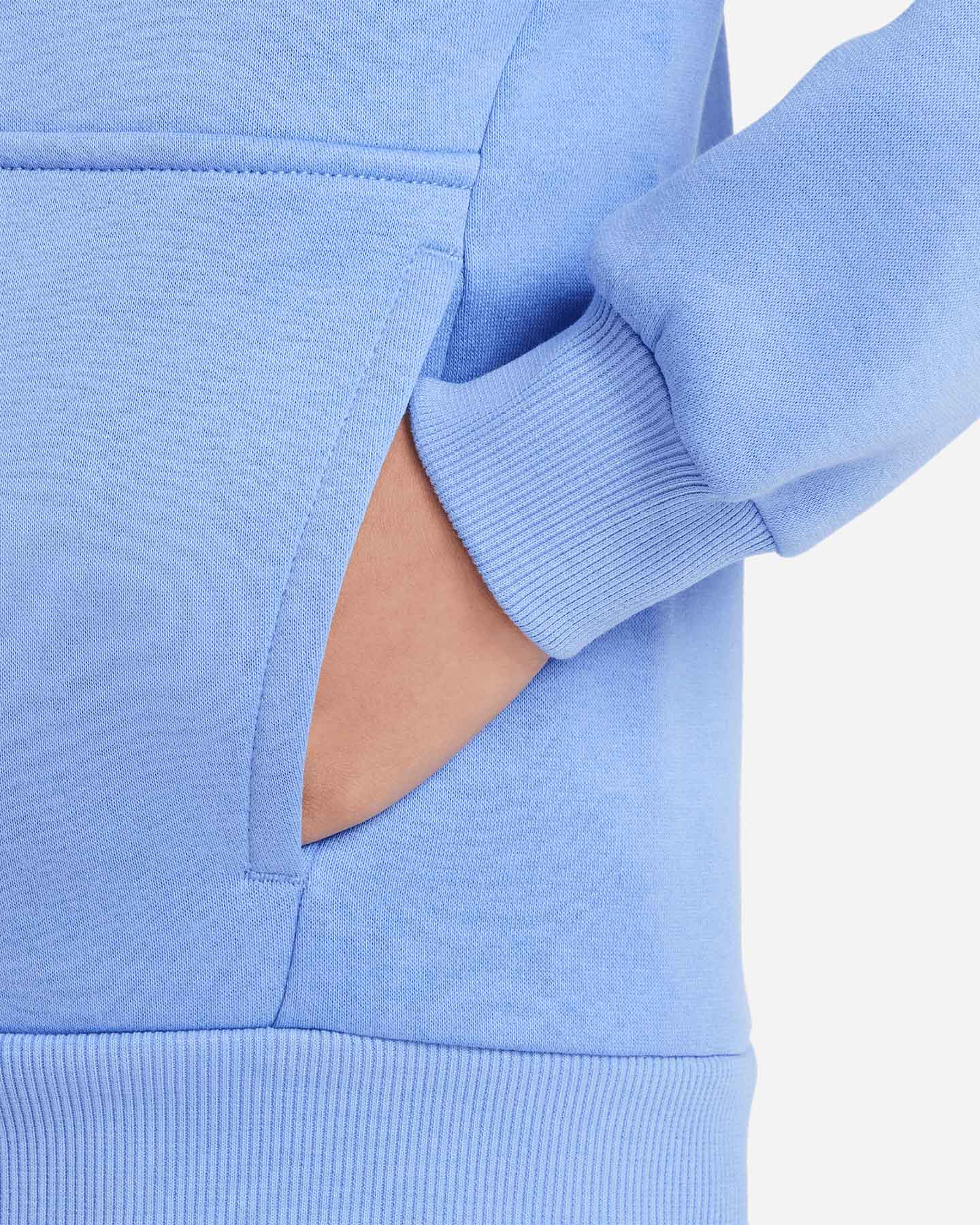 Felpa NIKE SMALL LOGO JR - Azzurro - 3 | Cisalfa Sport