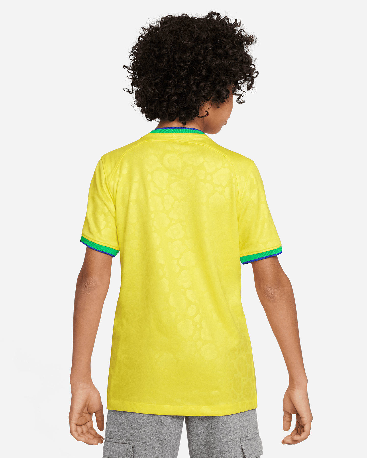 Maglia calcio ufficiale NIKE DRI FIT BRASILE HOME 22-23 JR - Giallo - 3 | Cisalfa Sport