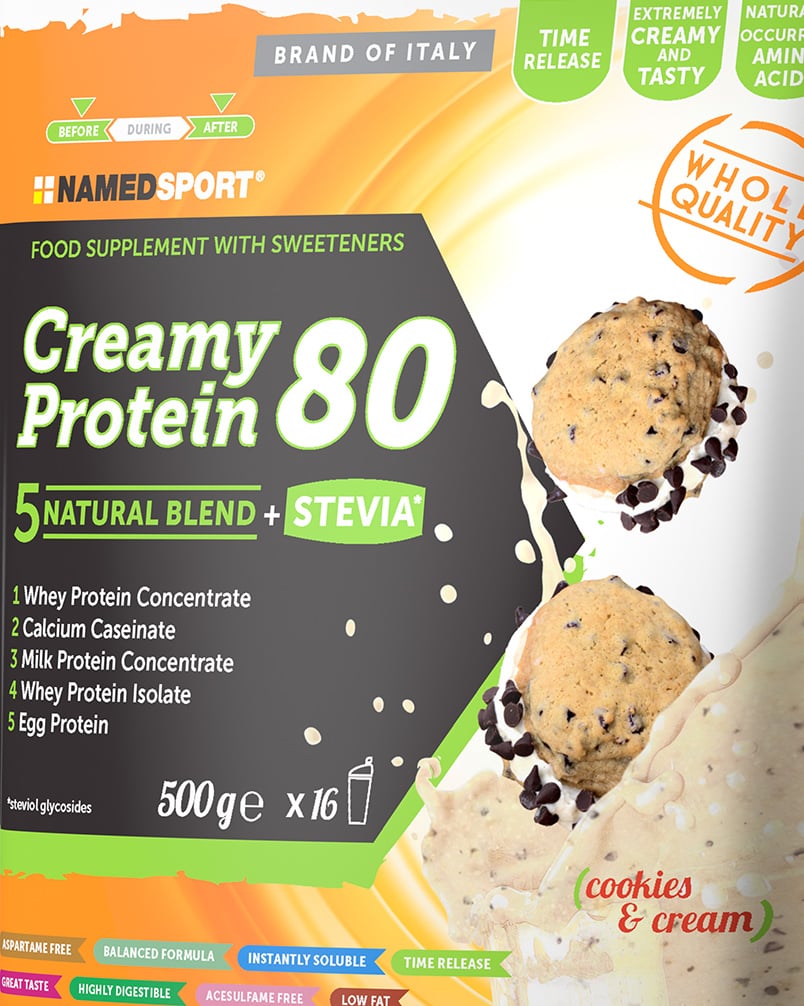Alimento proteico NAMED SPORT CREAMY PROTEIN 500G - Arancione - 1 | Cisalfa Sport