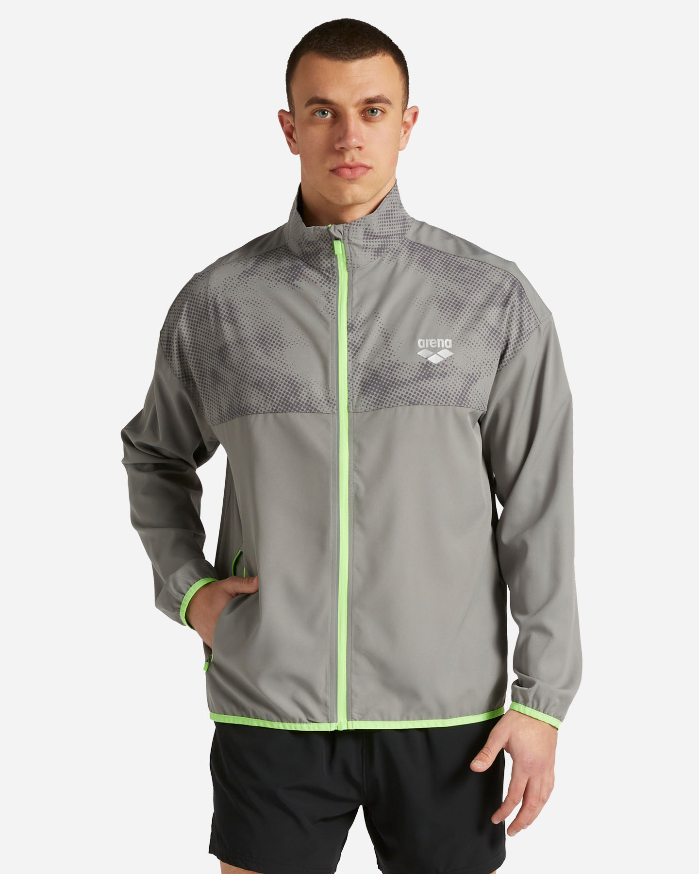 Giacca running ARENA BREATH M - Grigio - 0 | Cisalfa Sport