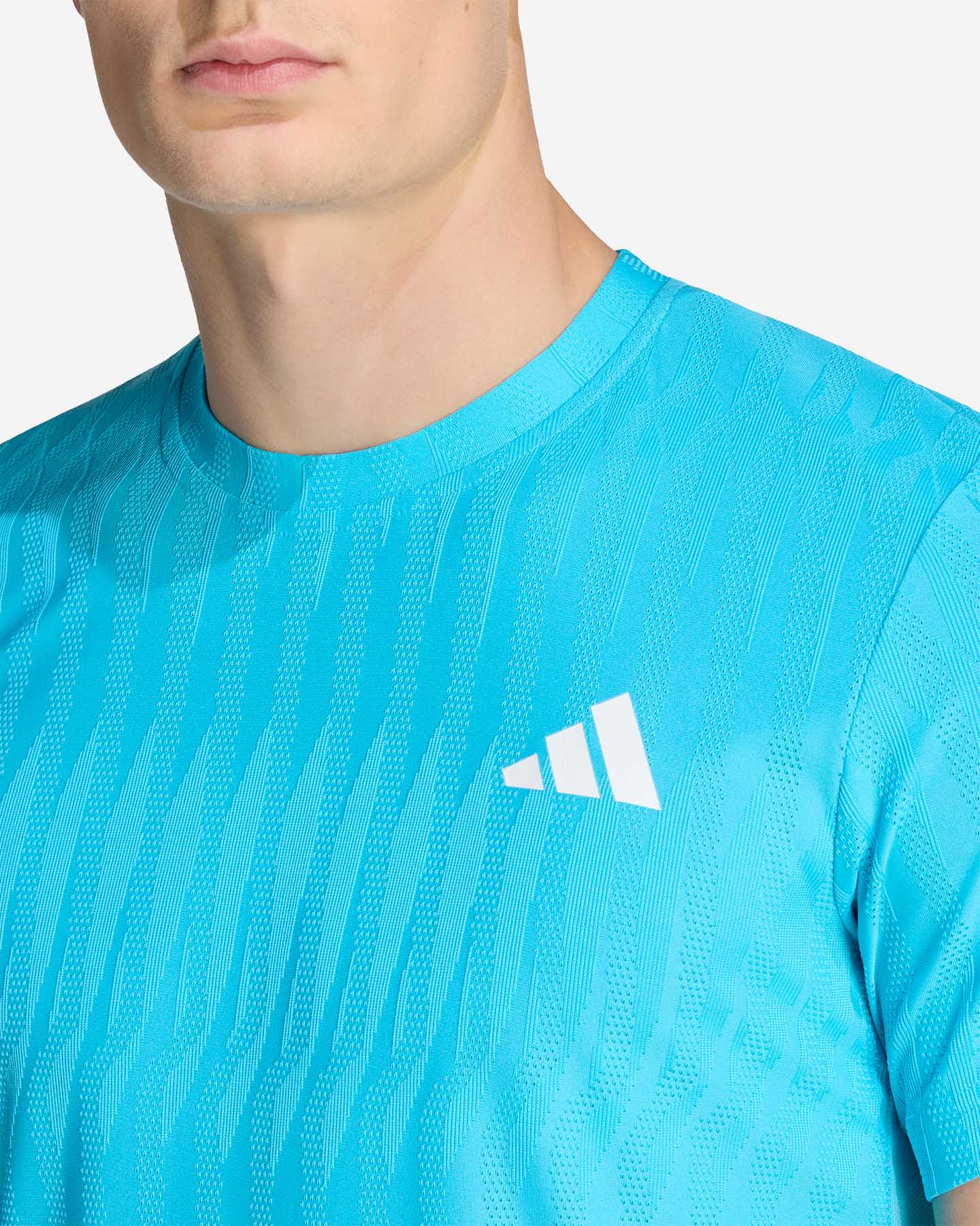 T-shirt tennis ADIDAS AIRCHILL FREELIFT M - Azzurro - 4 | Cisalfa Sport