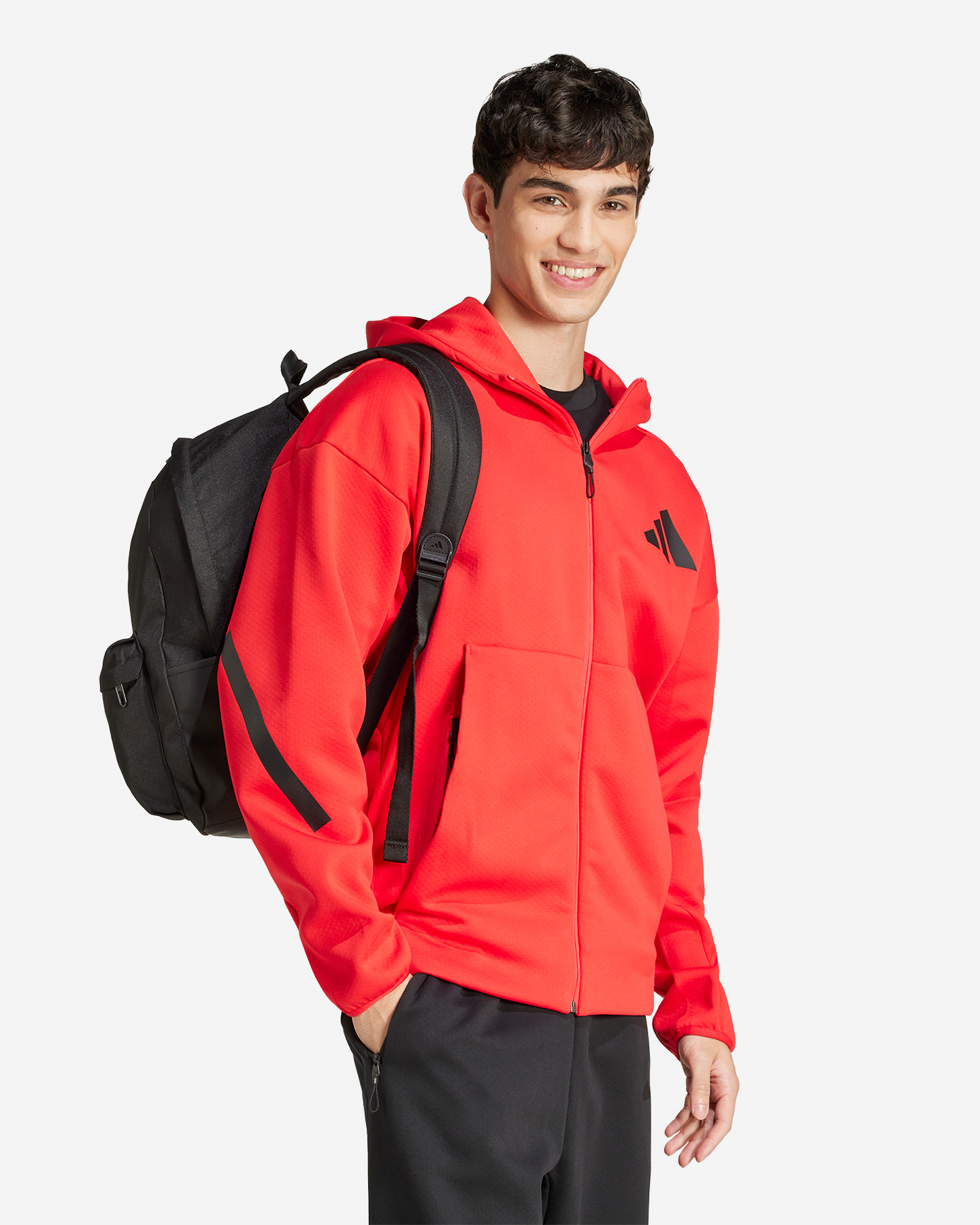 Felpa ADIDAS Z.N.E. M - Rosso - 3 | Cisalfa Sport