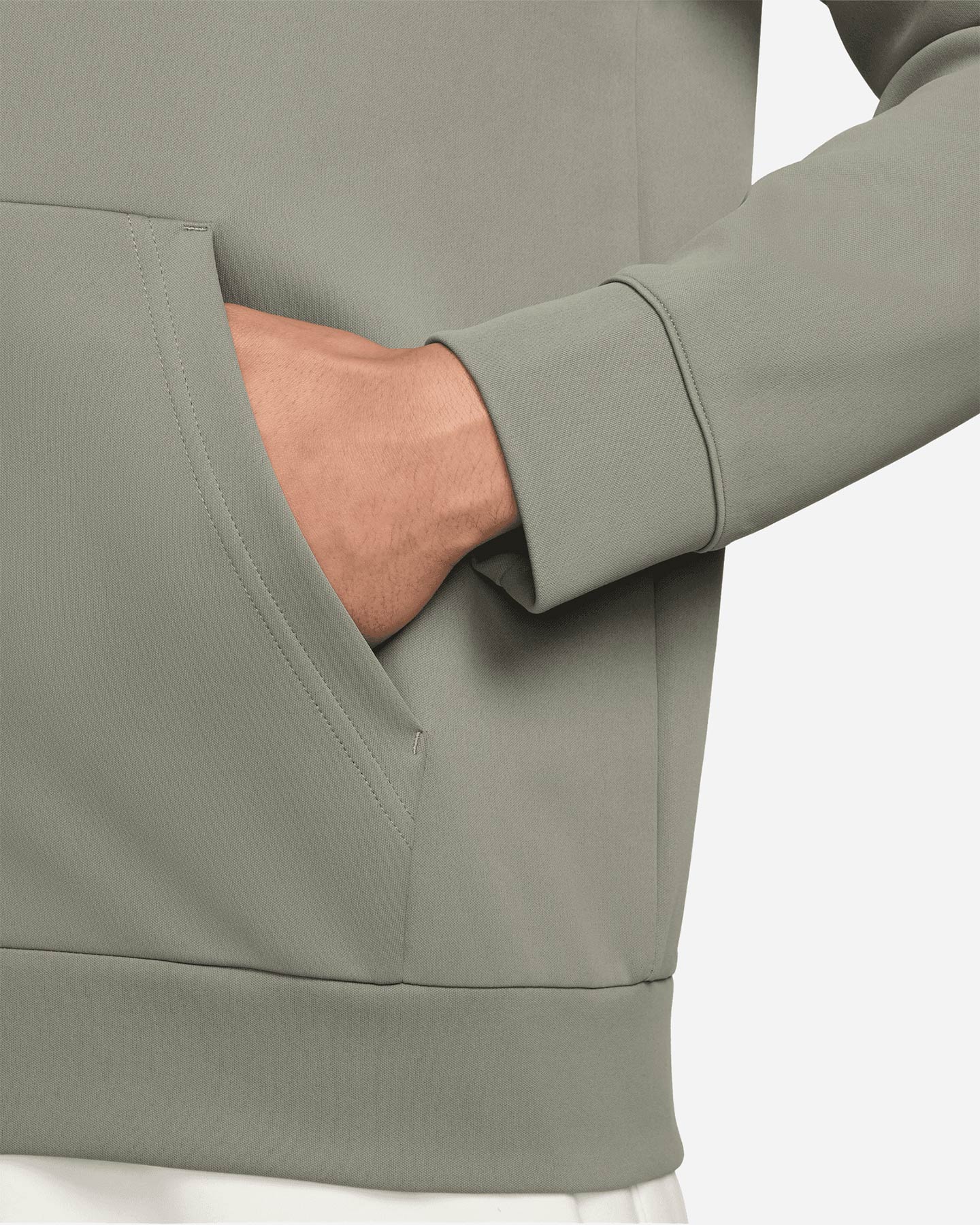 Felpa training NIKE DRI FIT FLC SMALL LOGO M - Verde - 2 | Cisalfa Sport