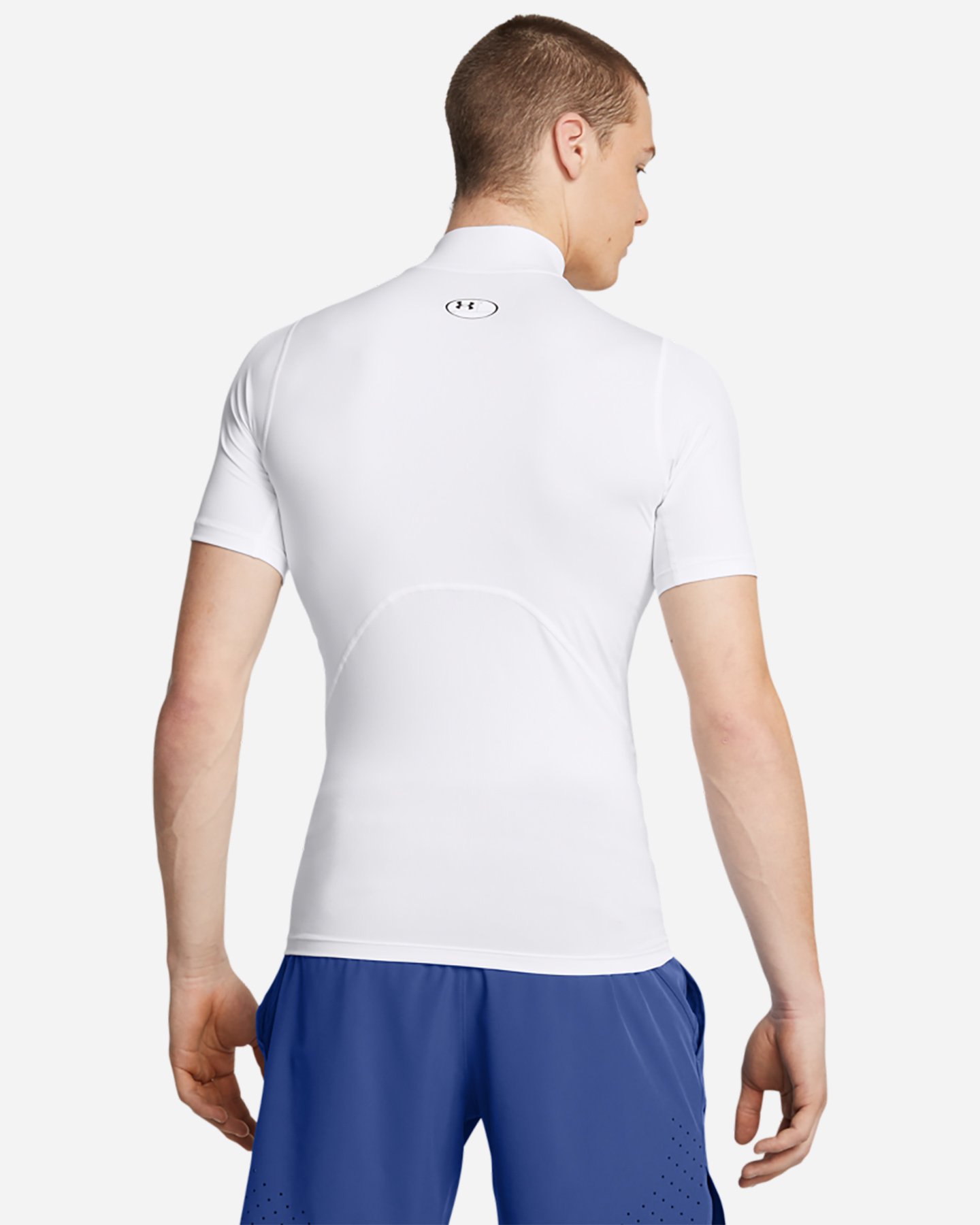 T-shirt training UNDER ARMOUR HEATGEAR COMPRESSION MOCK M - Bianco - 3 | Cisalfa Sport