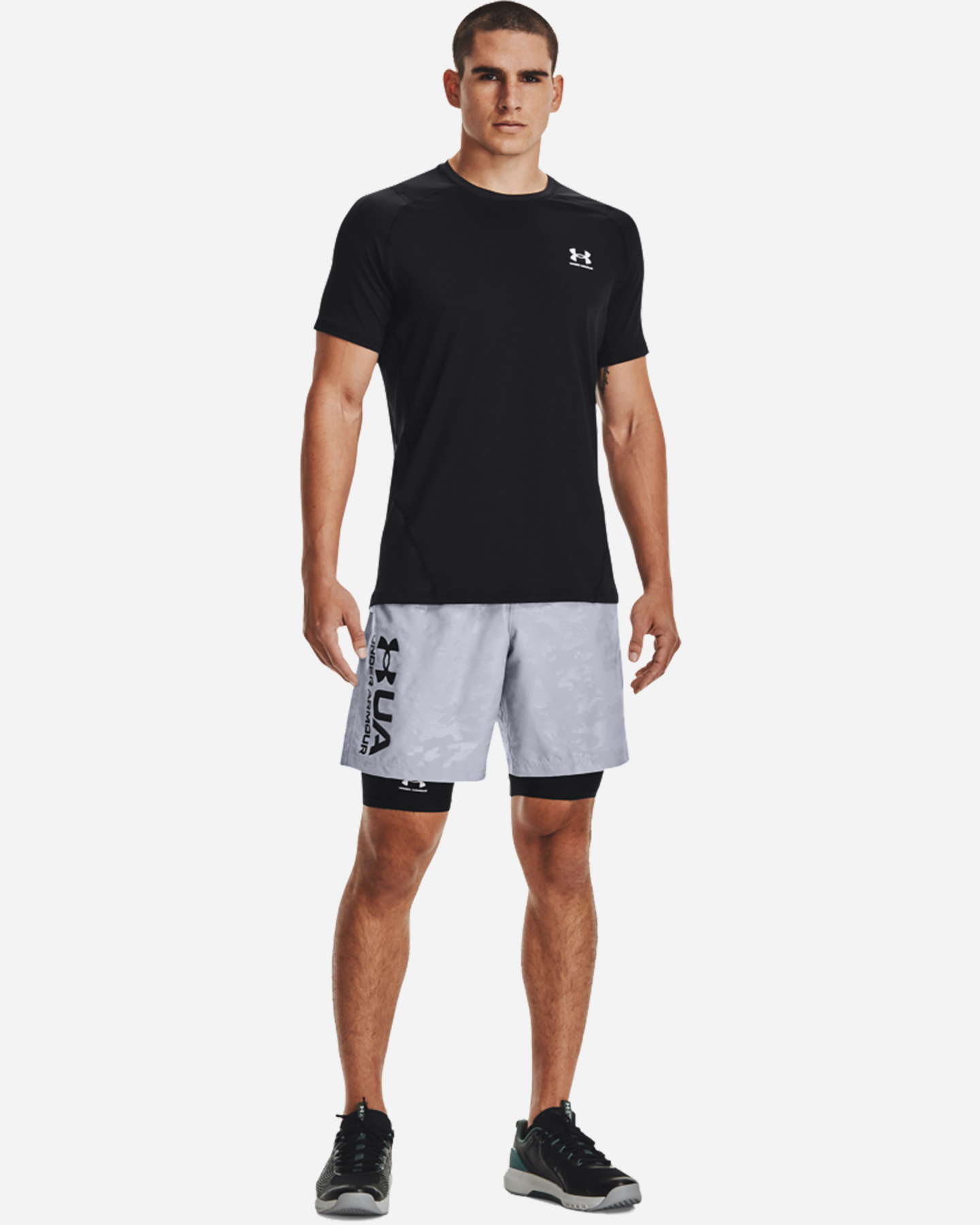 T-shirt training UNDER ARMOUR HEAT GEAR M - Nero - 5 | Cisalfa Sport