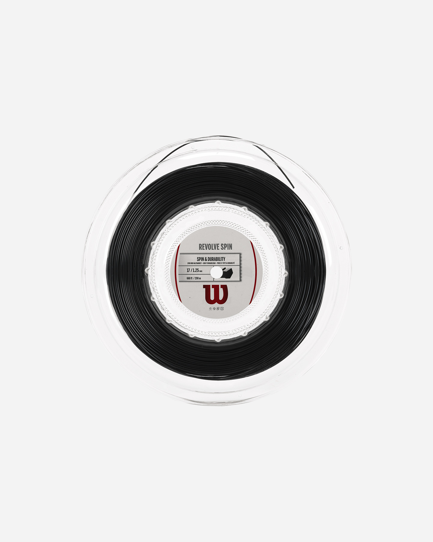 Corde tennis WILSON REVOLVE SPIN 200M 17 CALIBRO 1.25 B - Nero - 0 | Cisalfa Sport