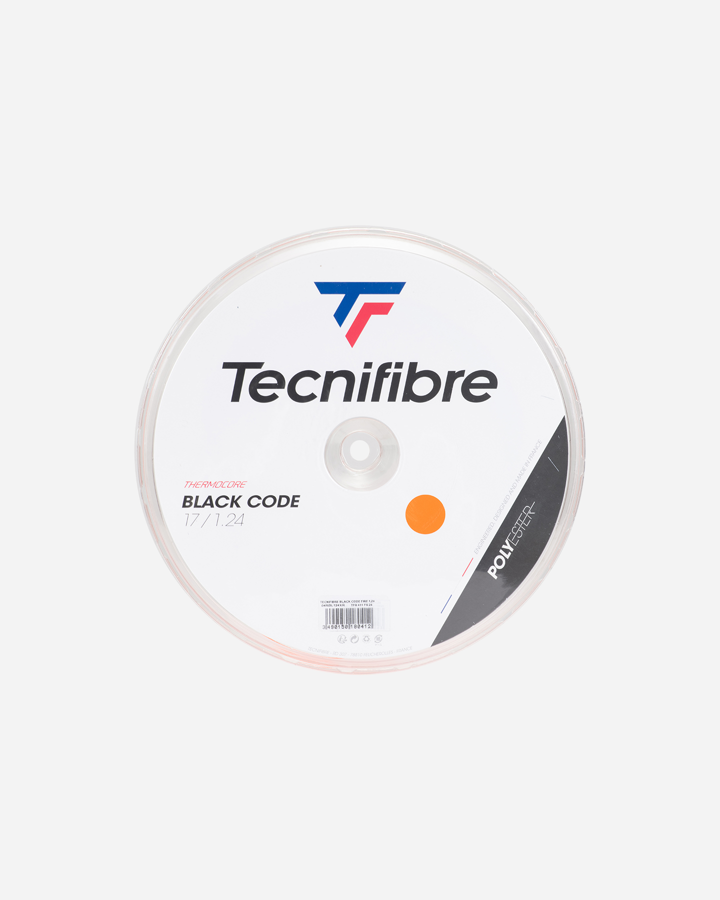 Corde tennis TECNIFIBRE BLACKCODE 1,24  - Rosso - 0 | Cisalfa Sport