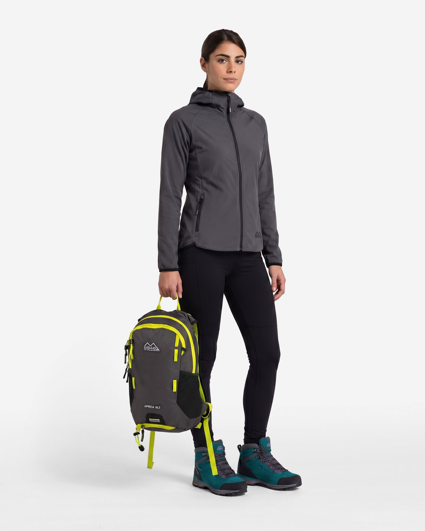 Zaino trail running 8848 APRICA 18  - Antracite - 3 | Cisalfa Sport