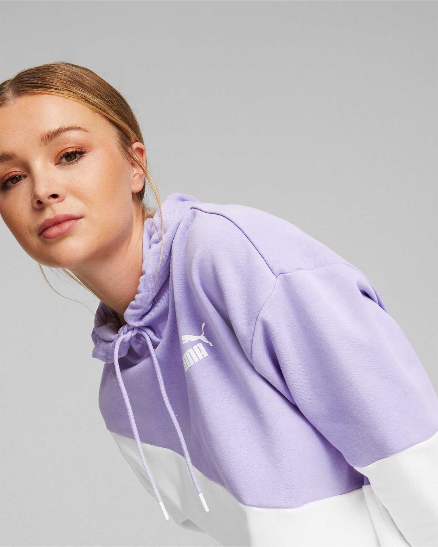 Felpa PUMA POWER COLORBLOCK W - Bianco - 4 | Cisalfa Sport