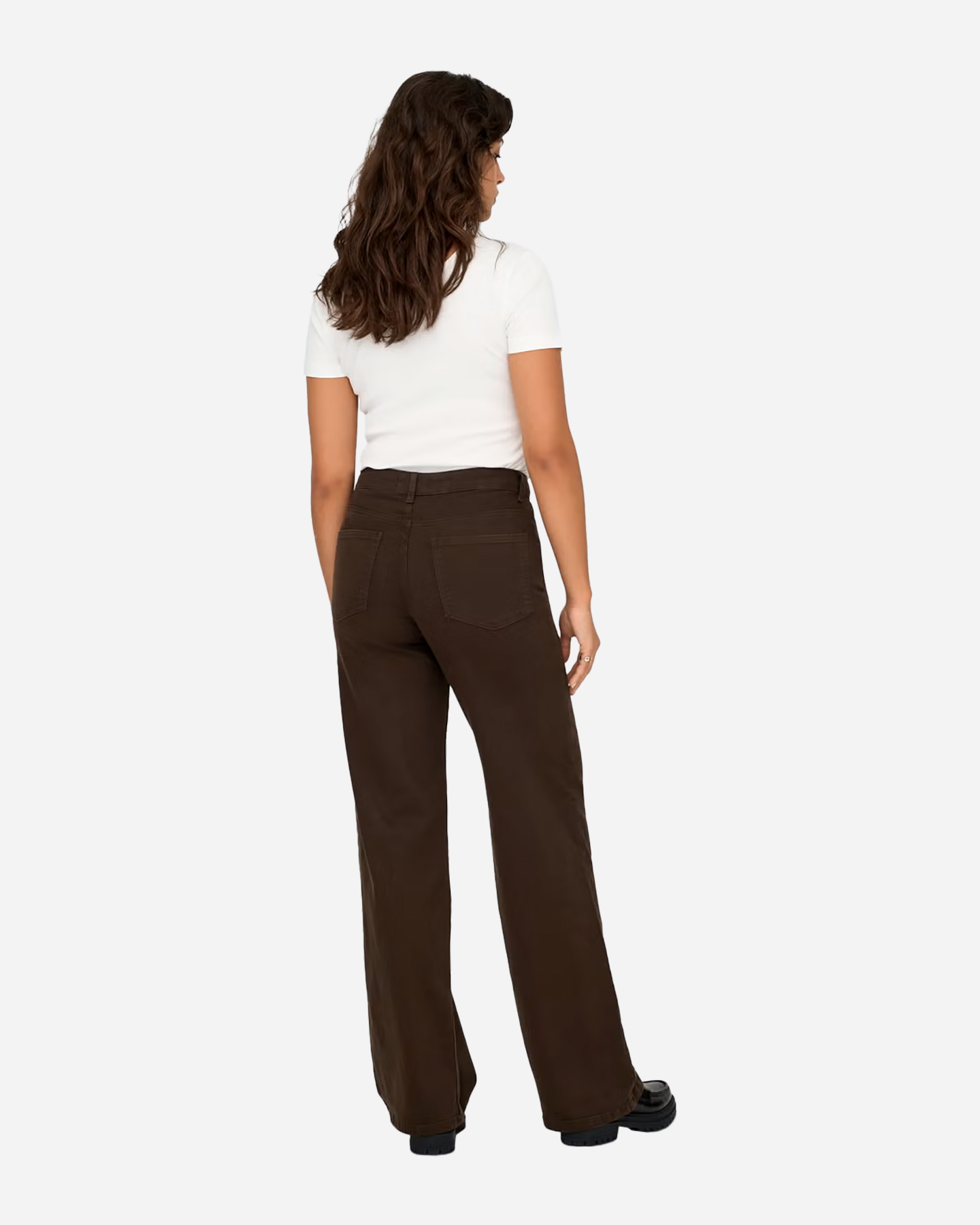 Jeans ONLY MADISON BLUSH HW WIDE L32 W - Marrone - 4 | Cisalfa Sport