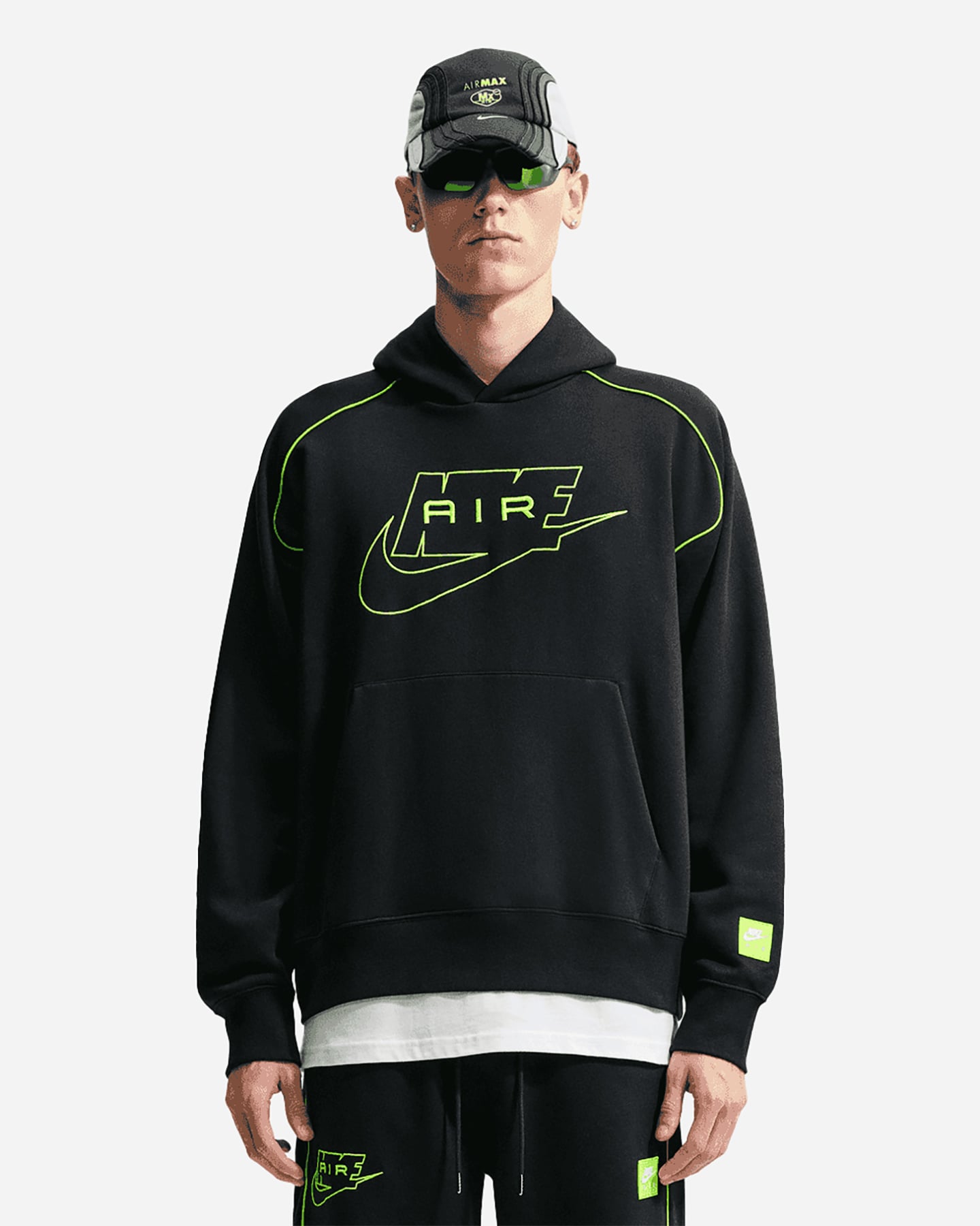 Air Big Logo M - Felpa - Uomo - Nero