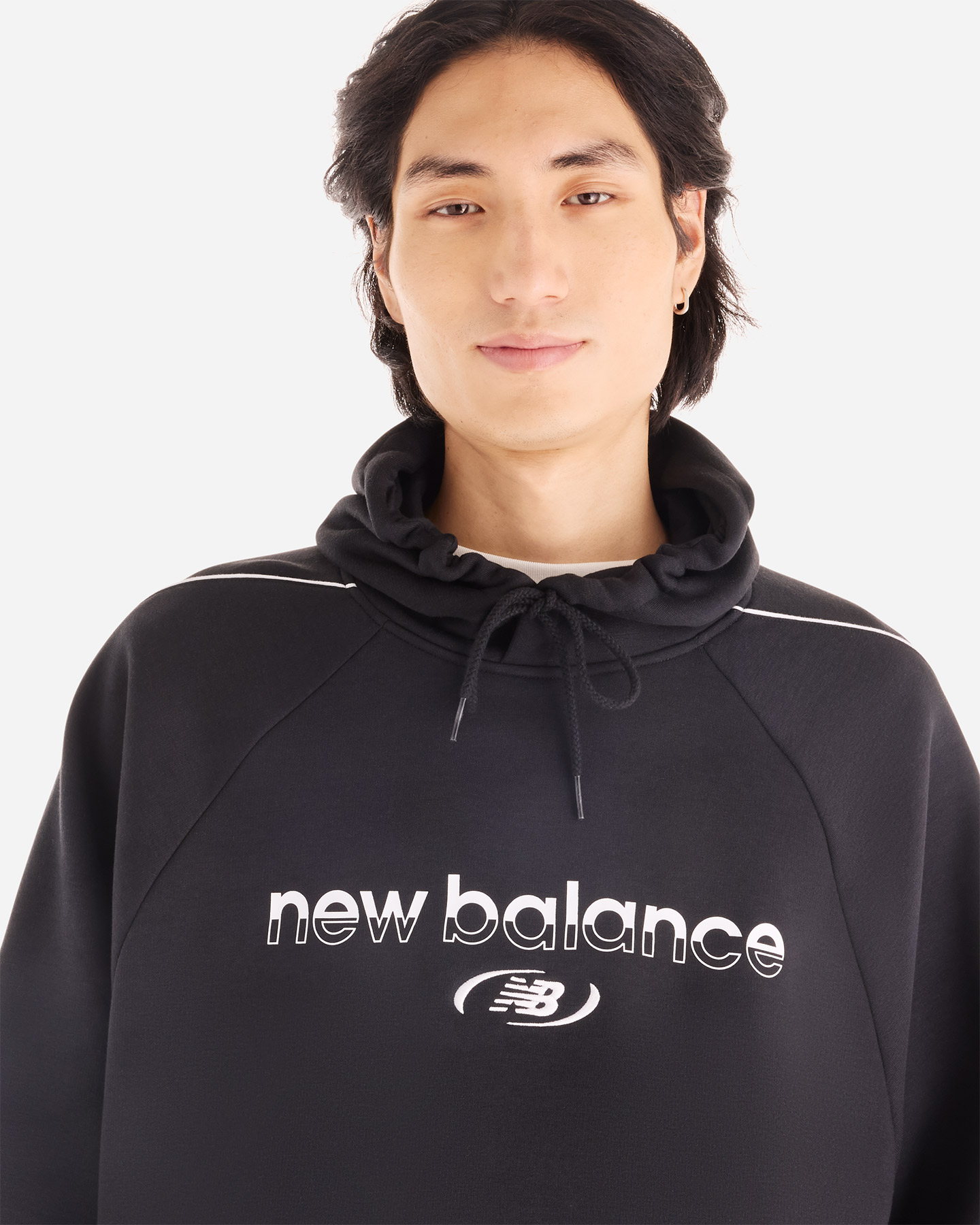 Felpa NEW BALANCE TRACKSIDE M - Nero - 4 | Cisalfa Sport