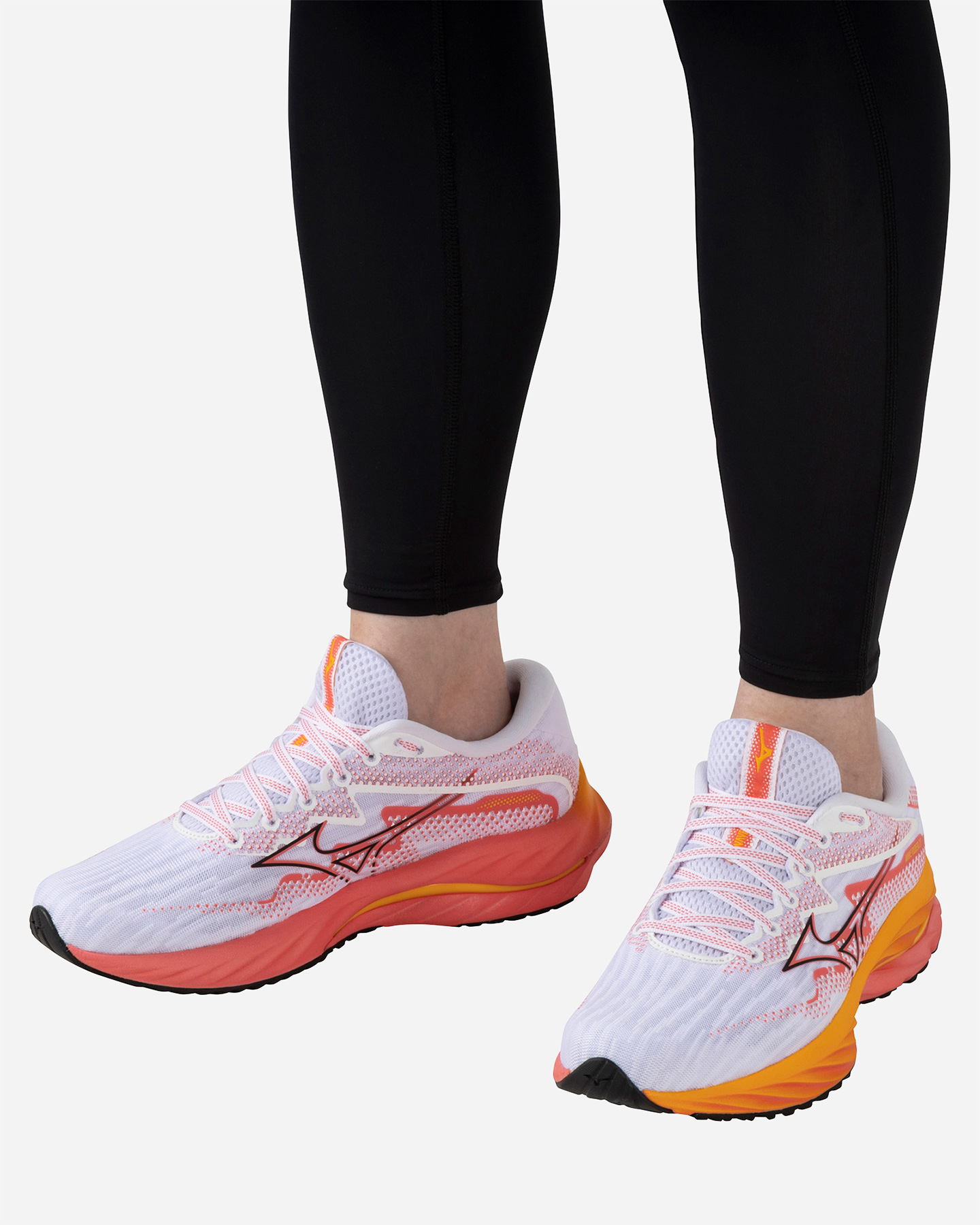 Scarpe running MIZUNO WAVE RIDER 27 W - Bianco - 5 | Cisalfa Sport