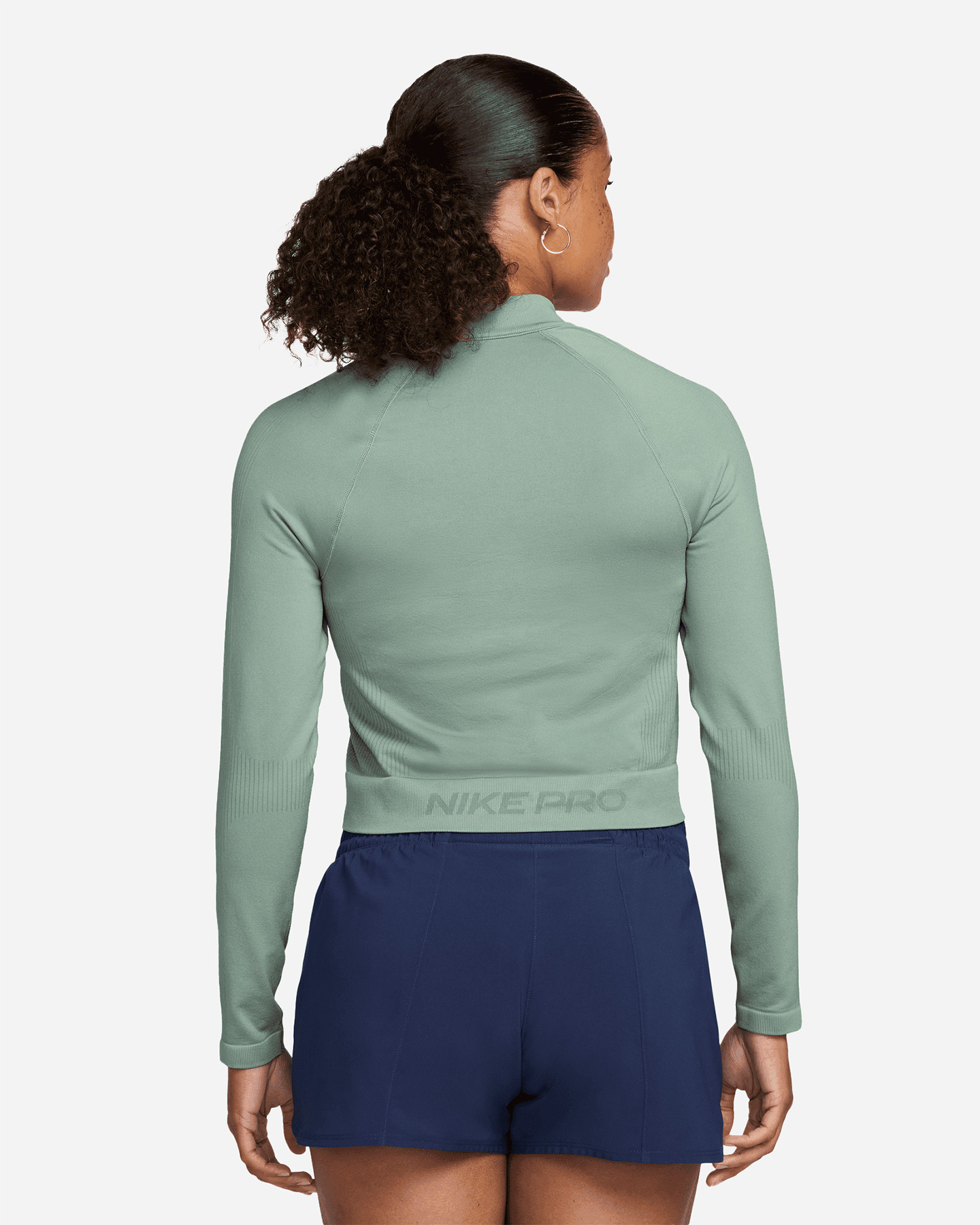 T-shirt training NIKE SEAMLESS MID LAYER PRO W - Verde - 1 | Cisalfa Sport