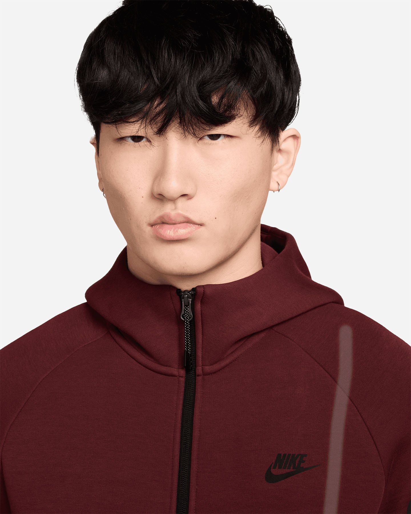 Felpa NIKE TECH FLEECE WR M - Rosso - 2 | Cisalfa Sport