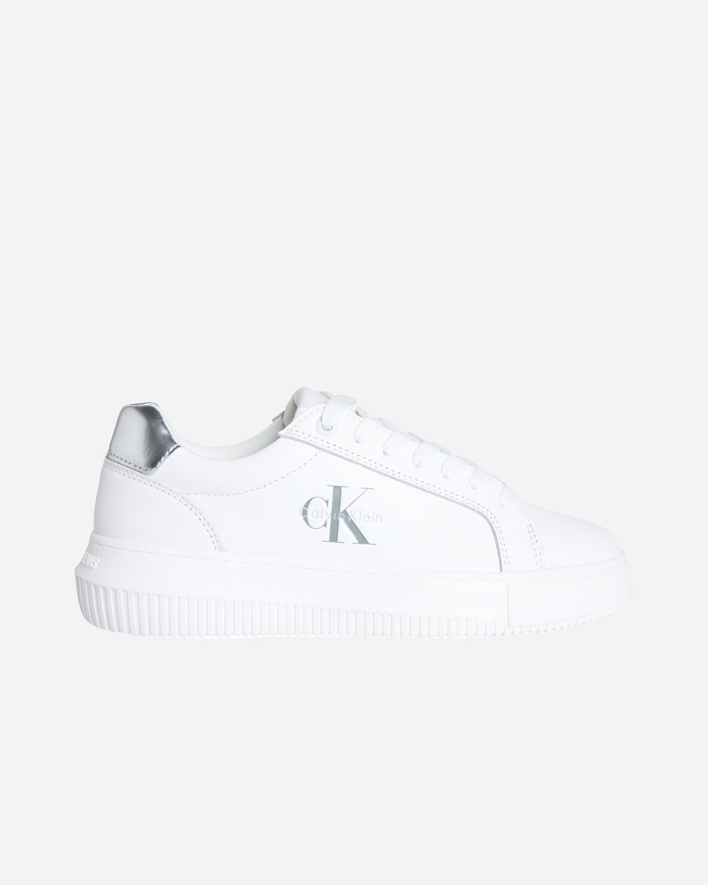 Scarpe sneakers CALVIN KLEIN JEANS CHUNKY CUPSOLE LEATHER W - Bianco - 0 | Cisalfa Sport