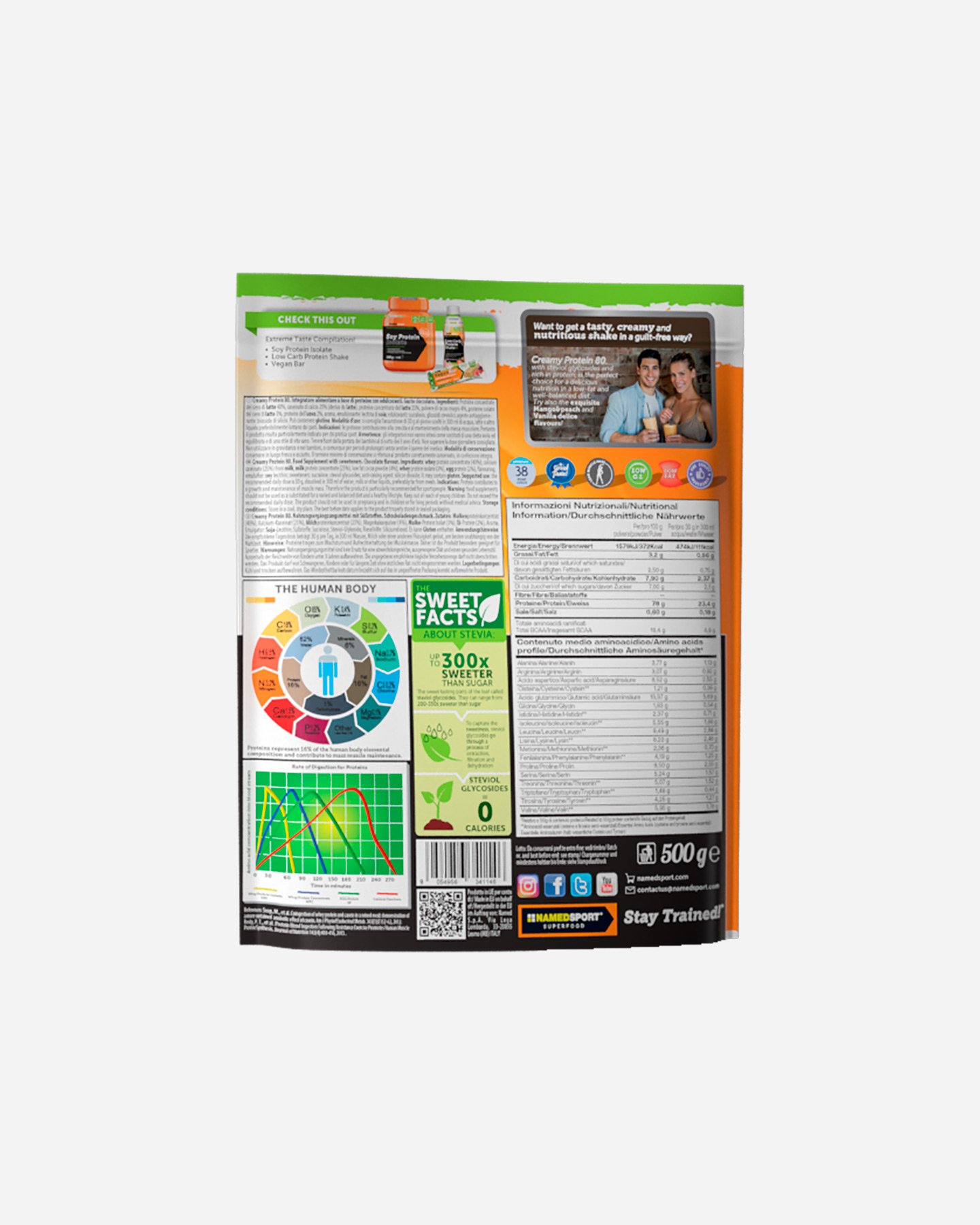 Energetico NAMED SPORT CREAMY PROTEIN 500G - Color mix - 1 | Cisalfa Sport