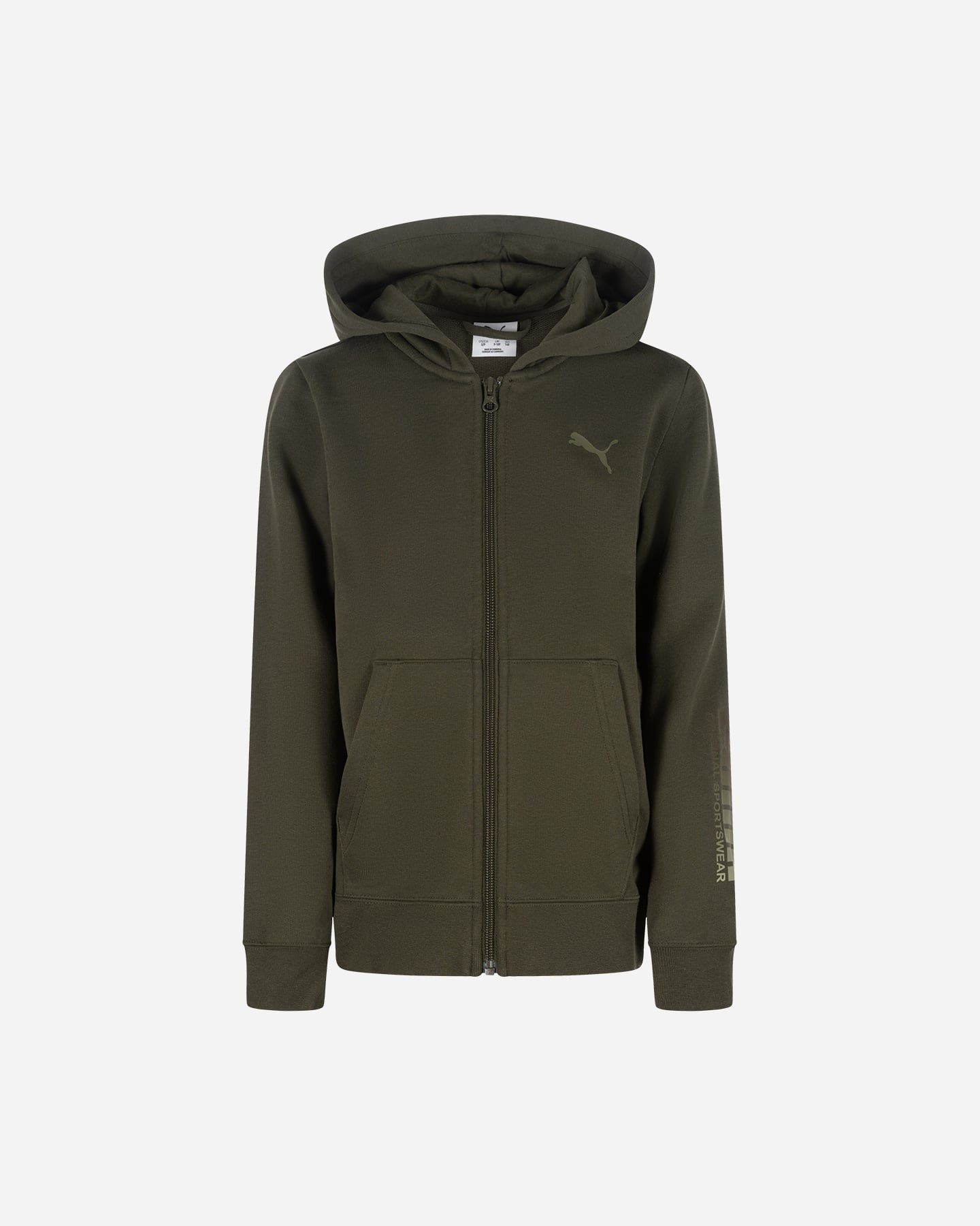 Felpa PUMA BASIC JR - Verde - 0 | Cisalfa Sport