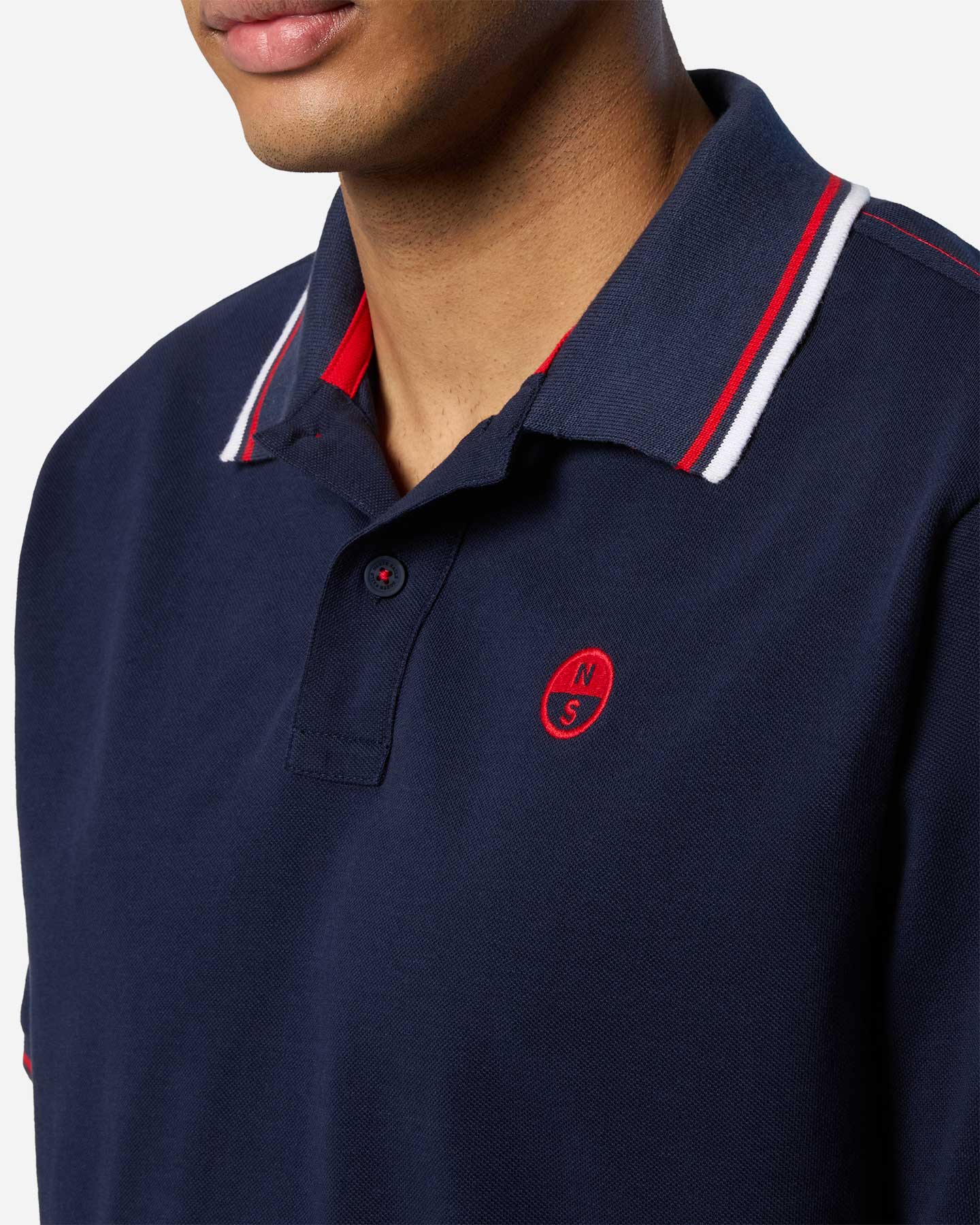 Polo NORTH SAILS PIQUET REGULAR STRIPE M - Blu - 4 | Cisalfa Sport