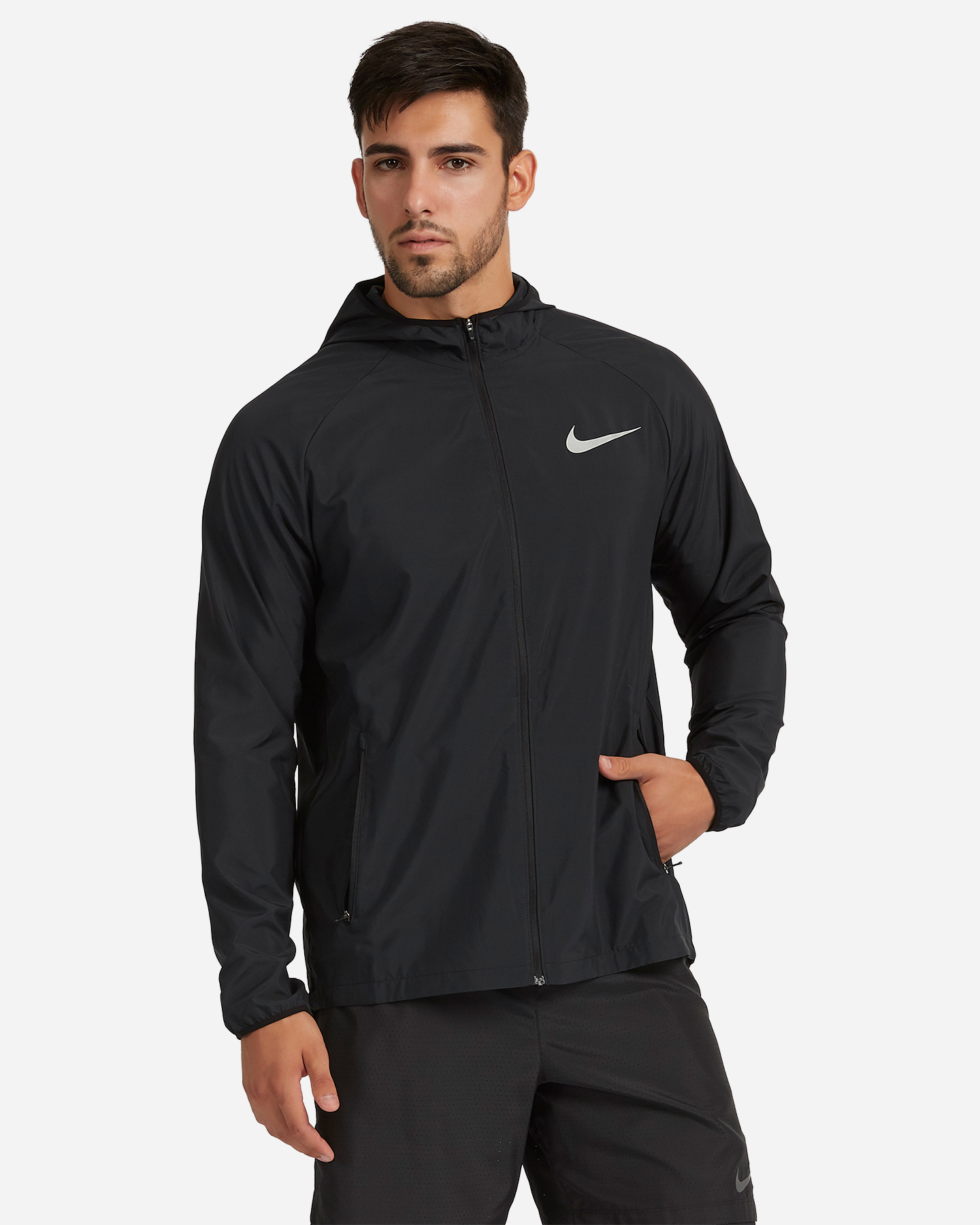 Giacca Running Nike Essential Jkt Hd M 856892-010 | Cisalfa Sport